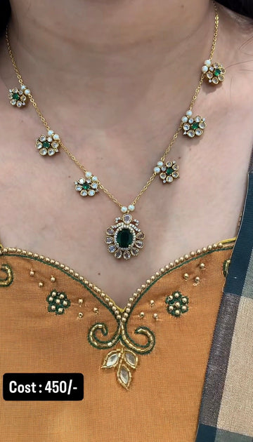 Beautiful Greenstone Simple Chain set