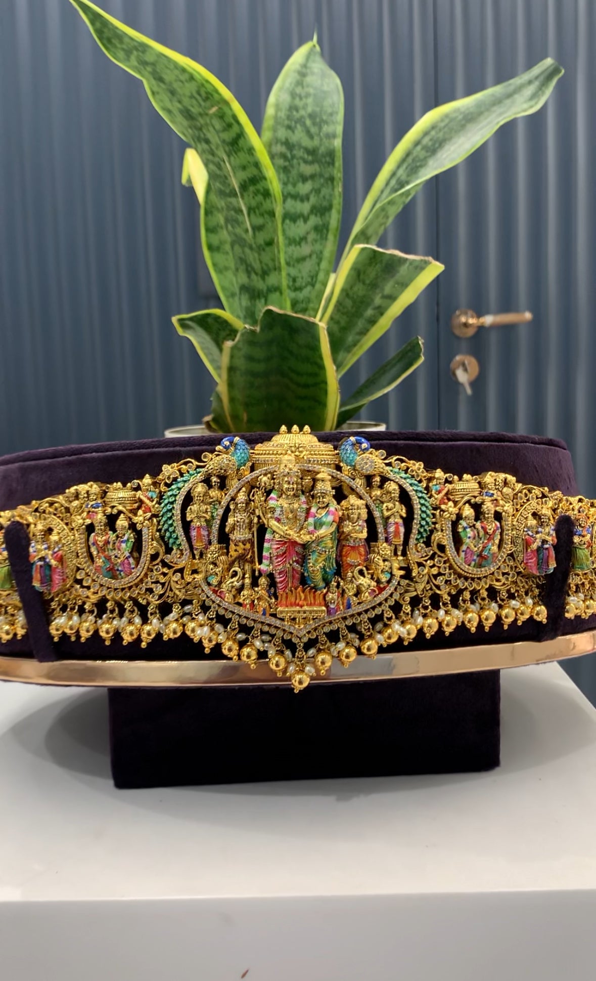 Beautiful meenakari vaddanam