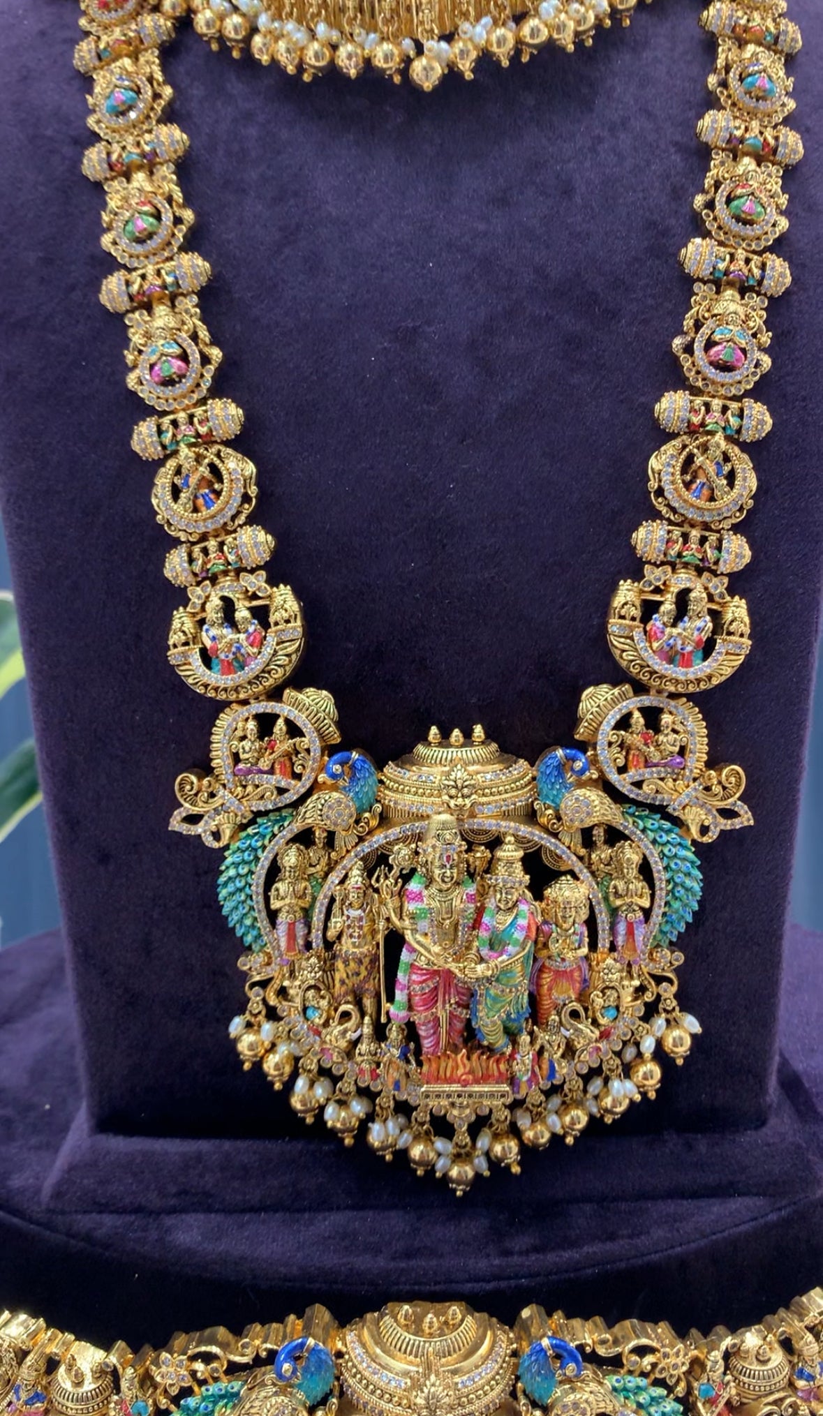 Beautiful Srinivasa Kalyanam Combo set (Chocker + Haram+ Jumkies+Vaddanam) Prebook 20days