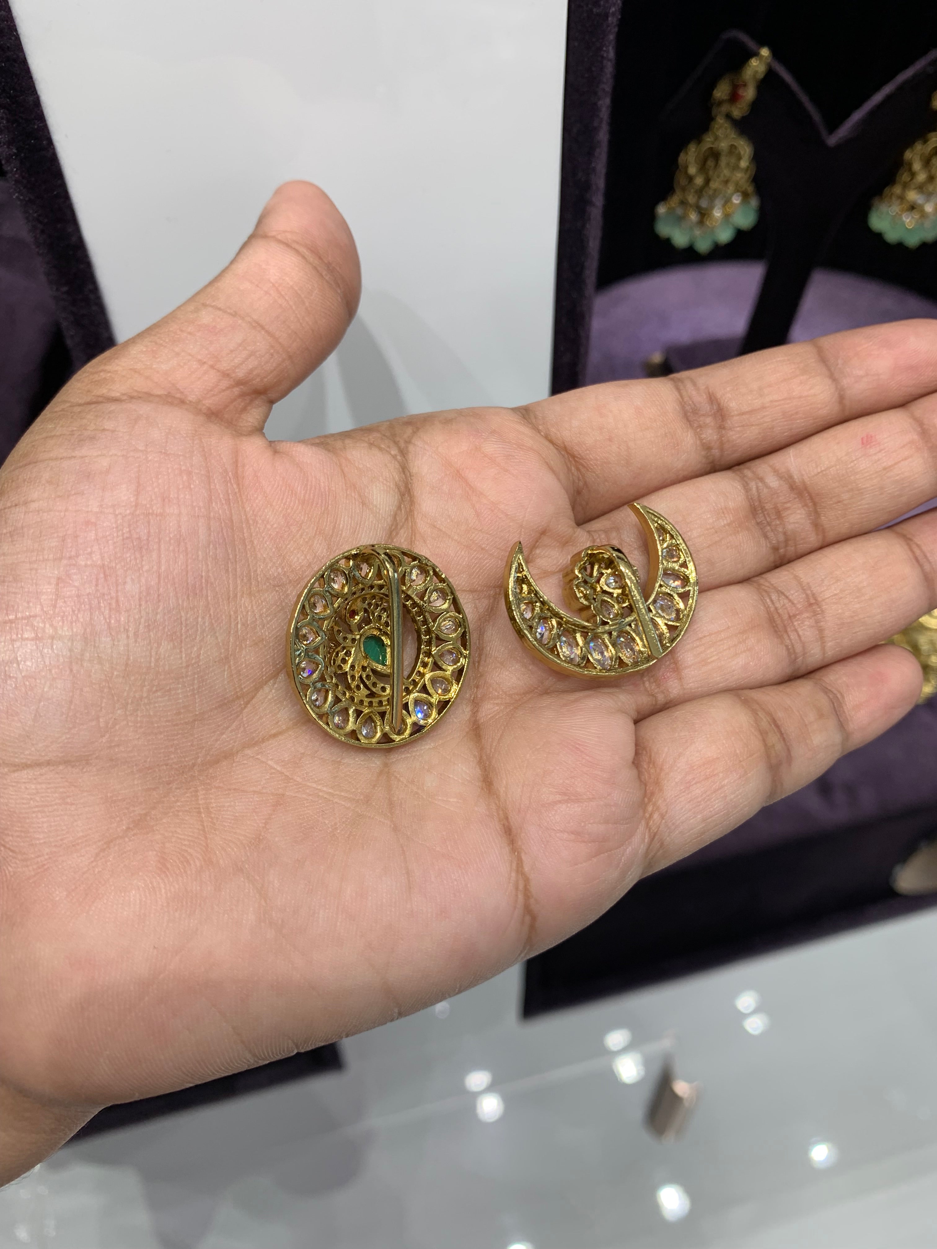 Beautiful Sun and Moon hairpins