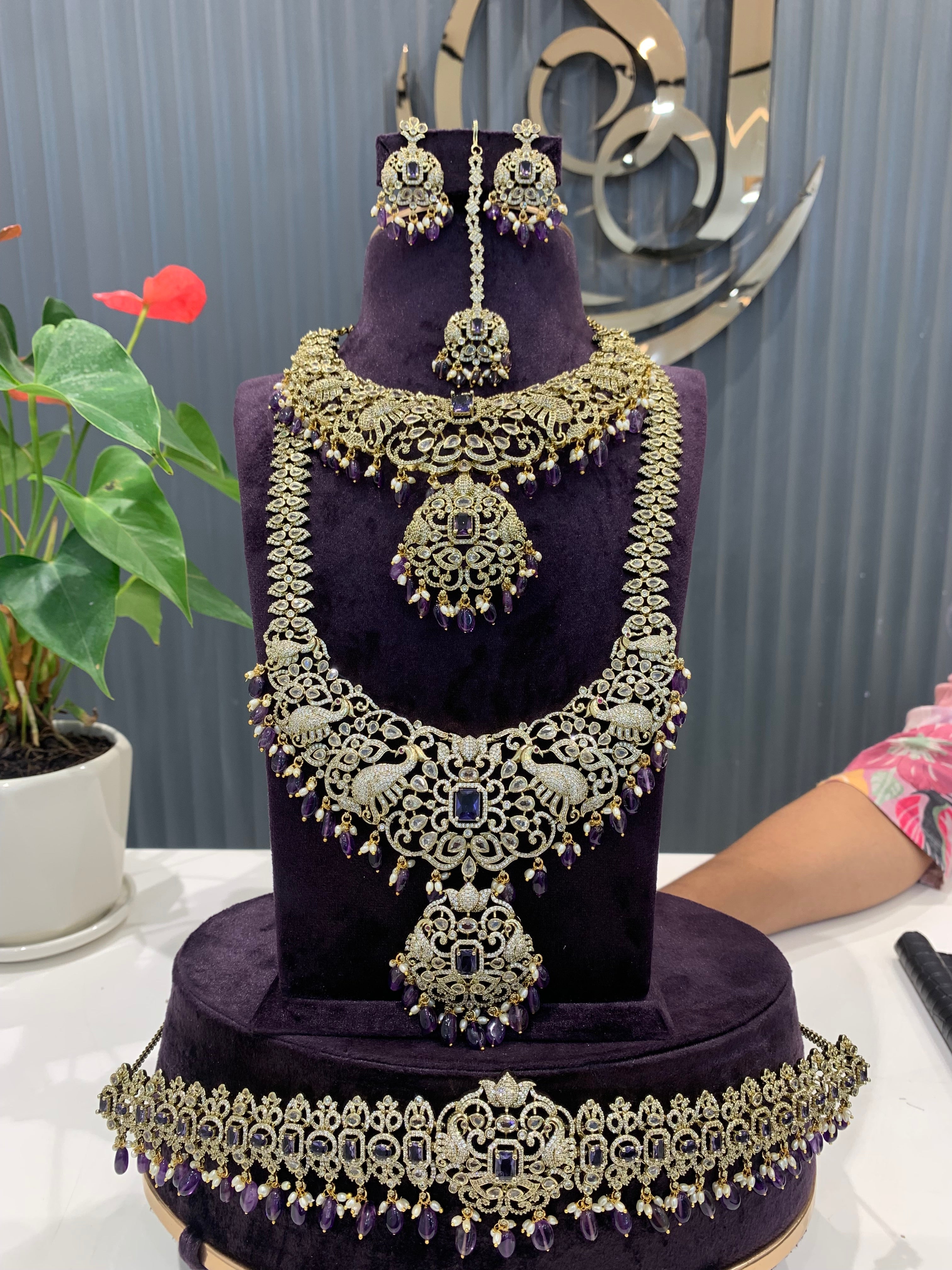 Beautiful Voilet stone combo set