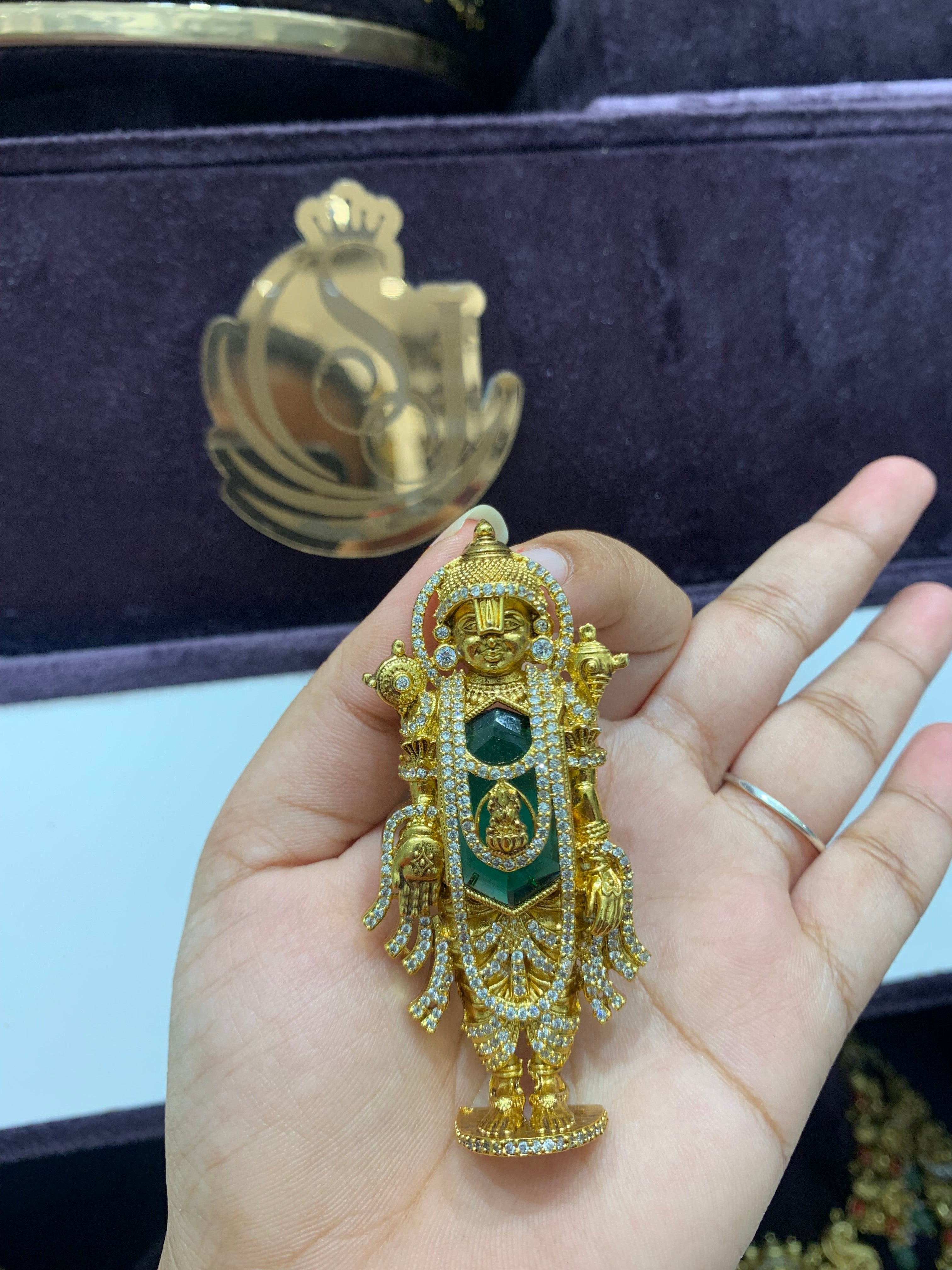 Beautiful Lord Venkateswara Swami pendent With Back hook