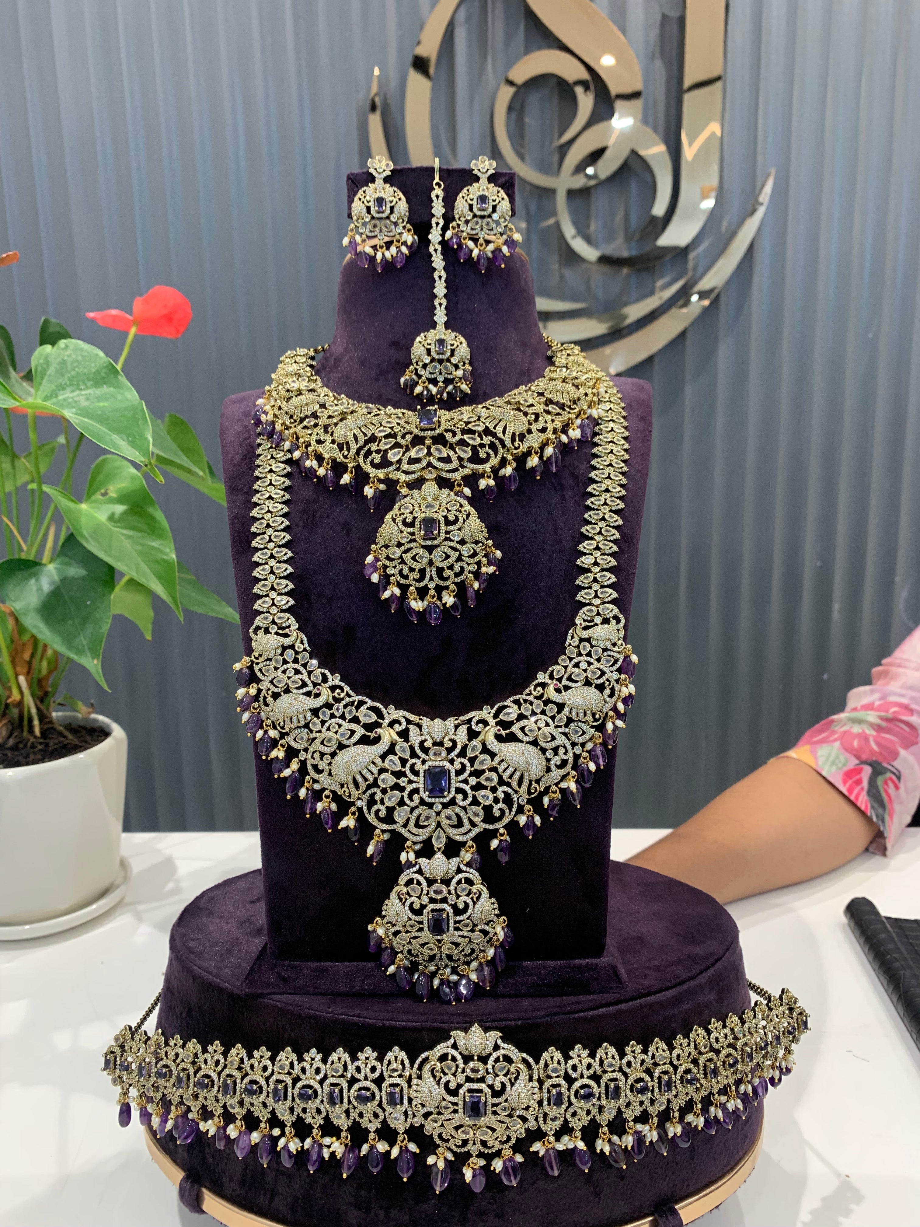 Beautiful Voilet stone combo set