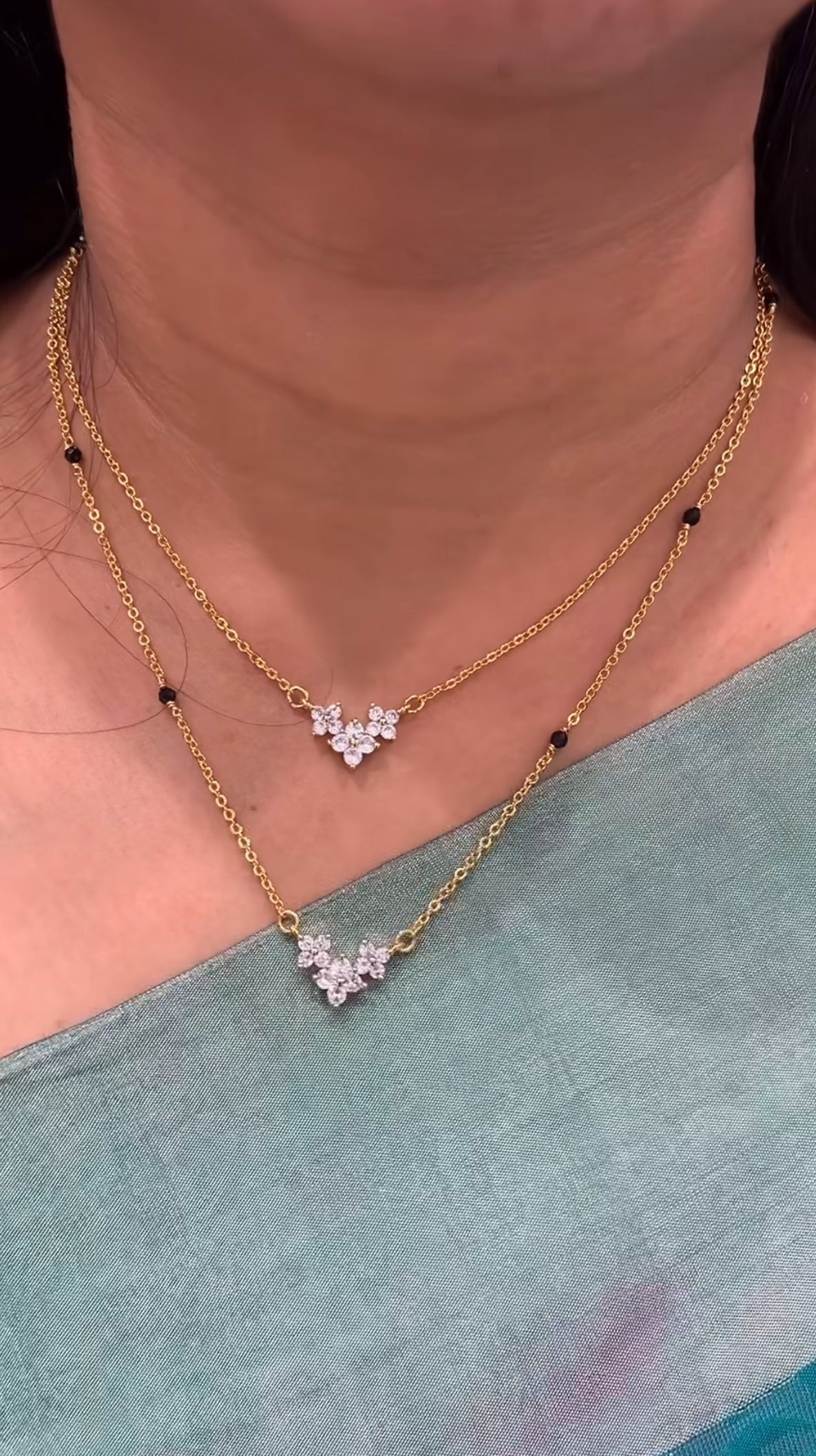 Beautiful Trendy Double Step Chain