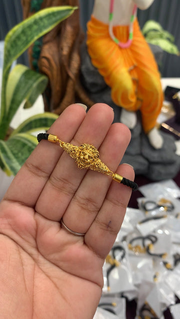 Adjustable Black thread bracelet