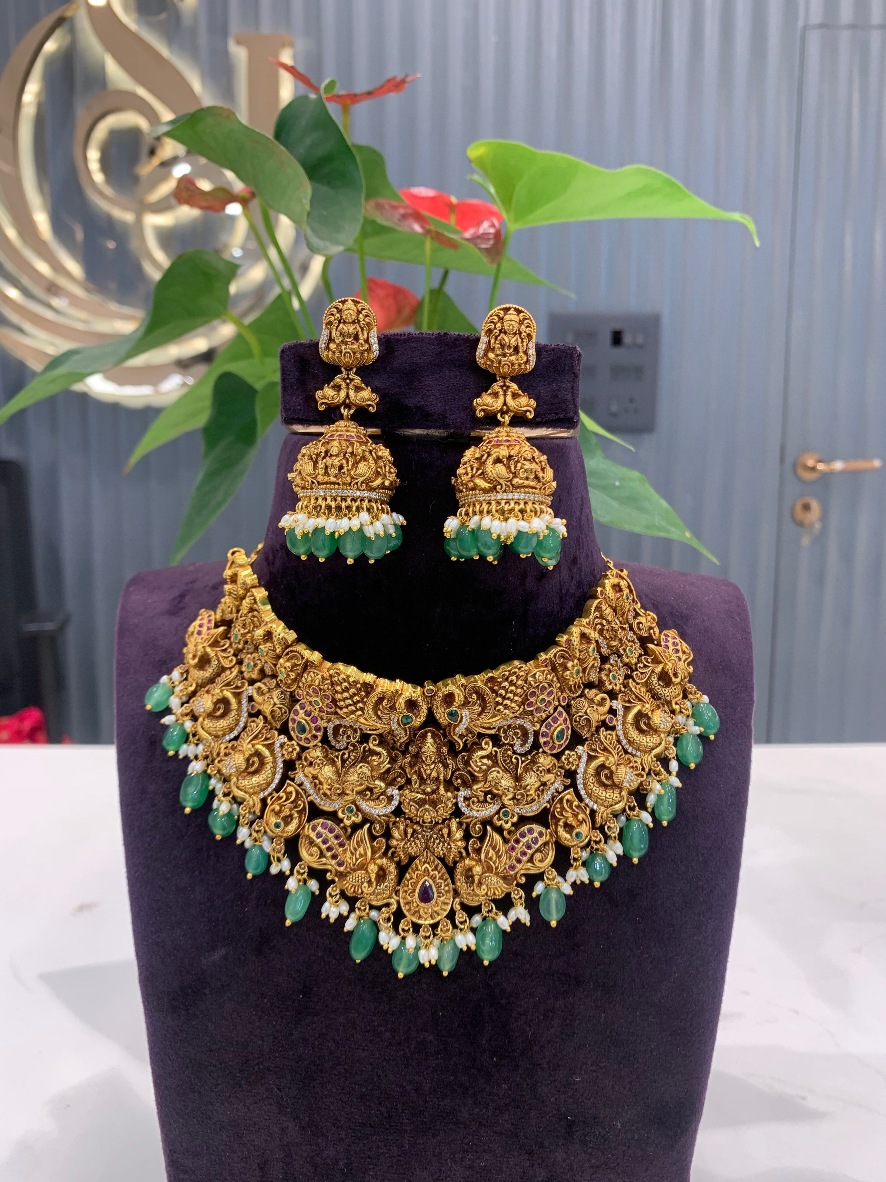 Beautiful Nakshi 3D Heavy Chocker set