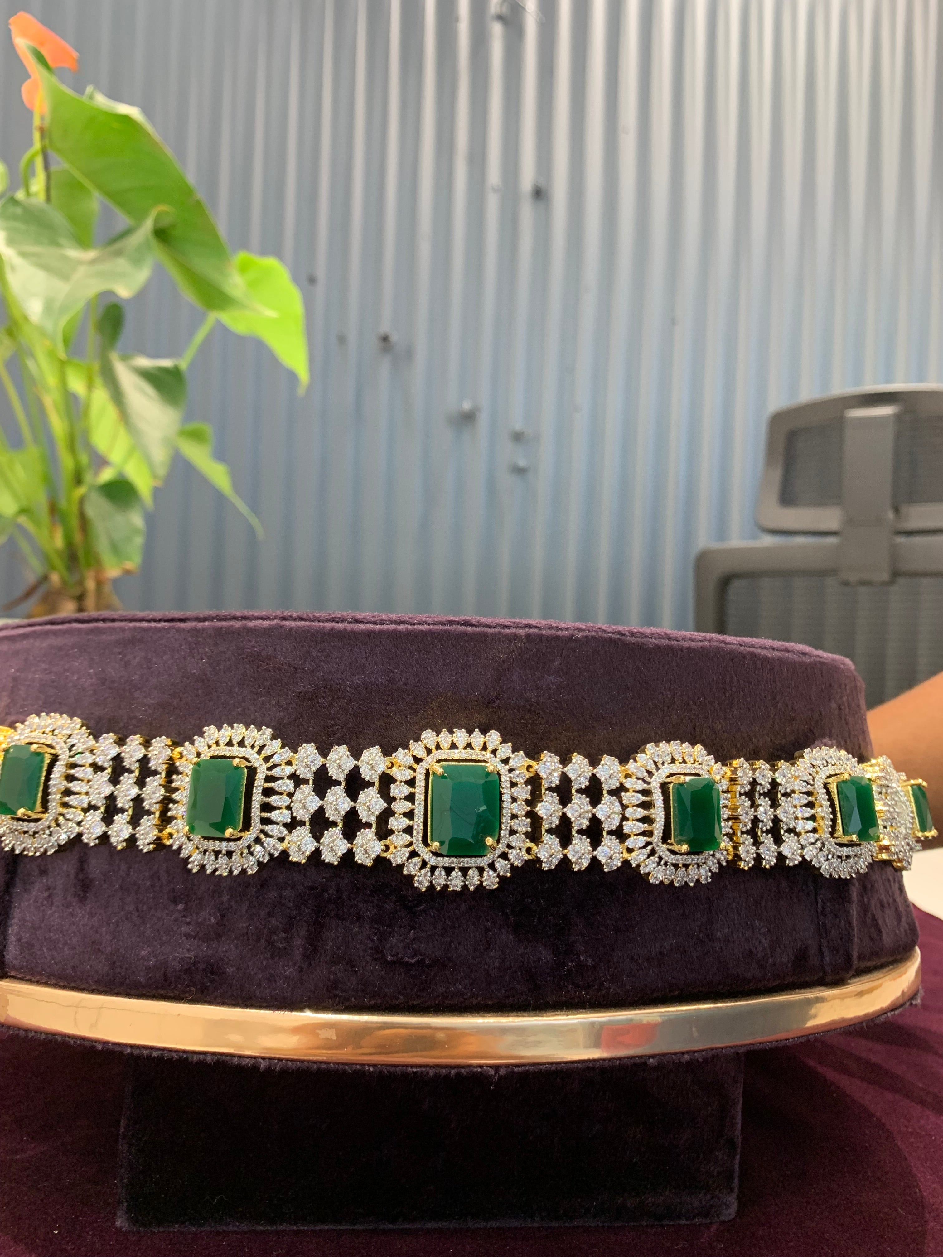 Beautiful GJ polish chain vaddanam