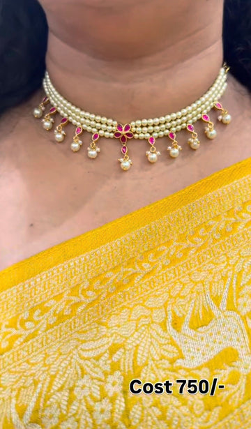 Beautiful Pearl Chocker (Inspired By Samantha)