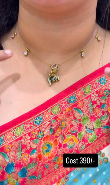 Beautiful Krishna Pendent with invisible Chain