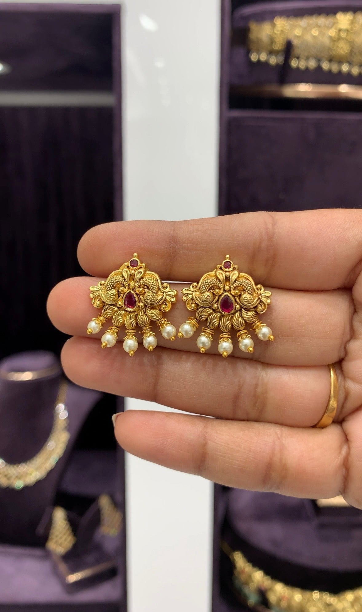 Beautiful Nakshi studs