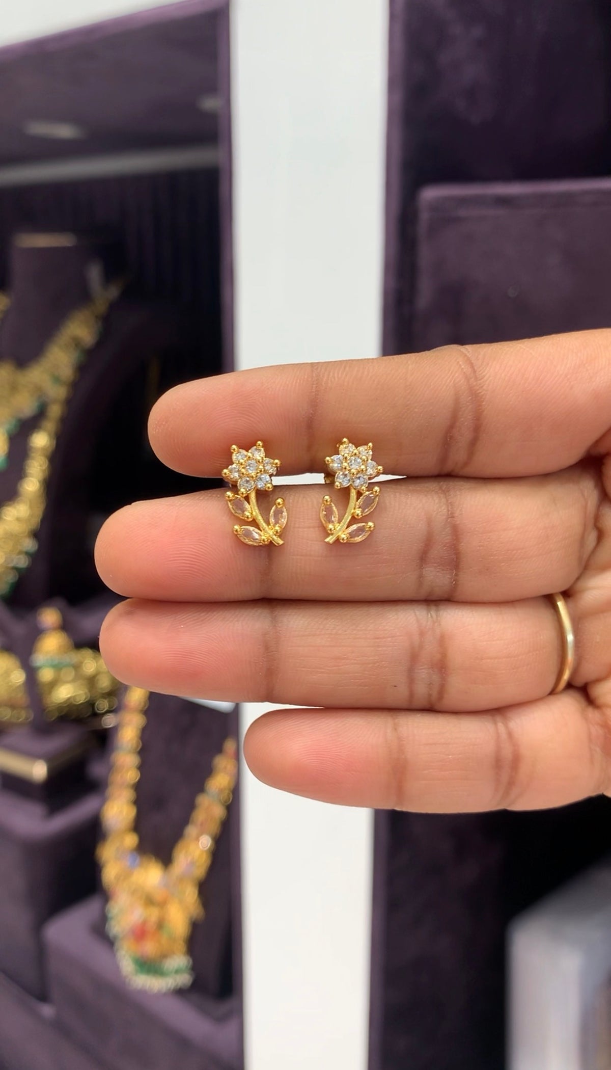 Beautiful screw back earrings