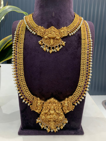 Beautiful Nakshi Jilebi Combo set with one set of Jumkies