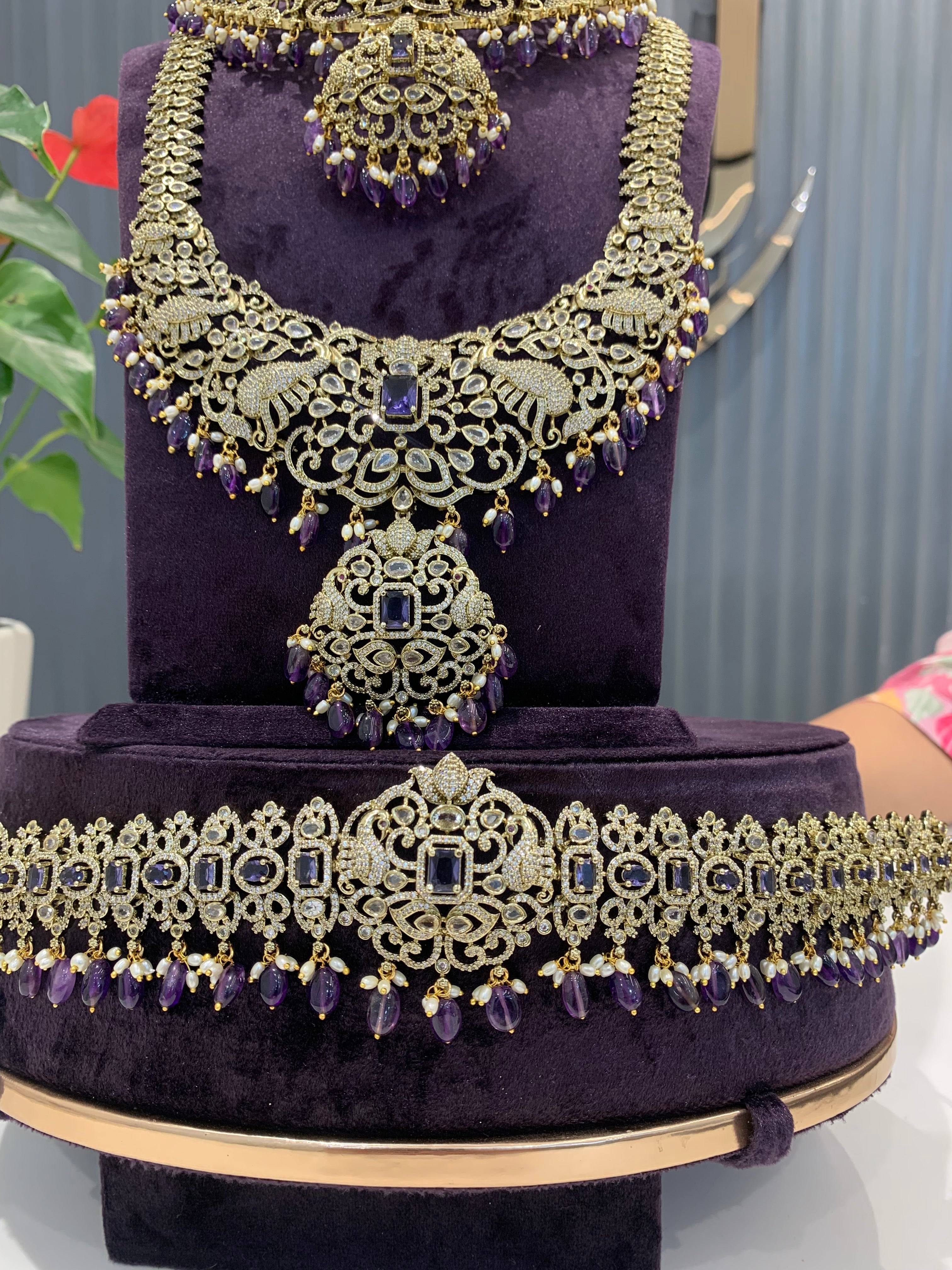 Beautiful Voilet stone combo set