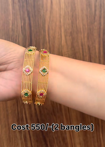 Beautiful multi stone bangles