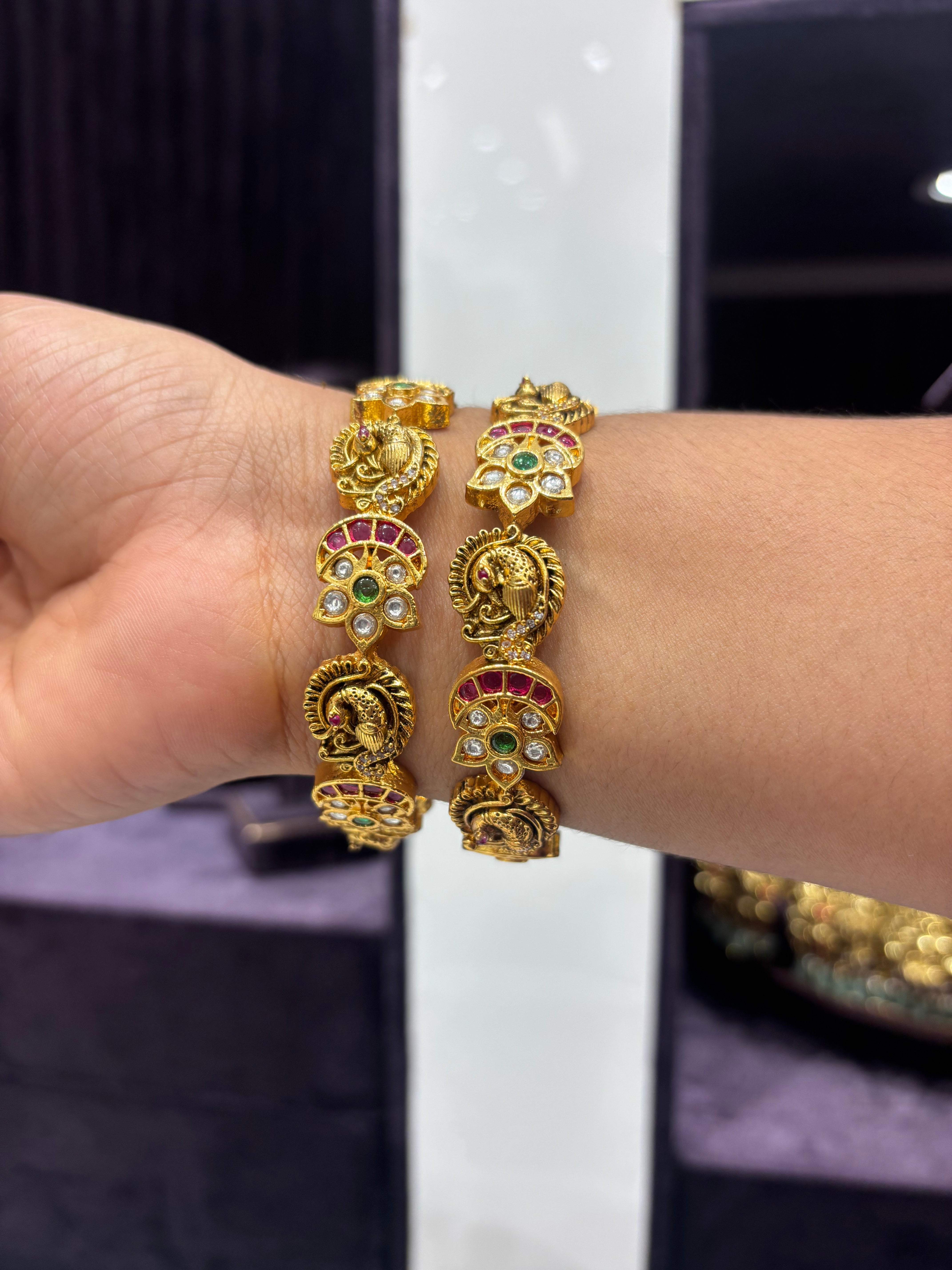 Beautiful peacock bangle