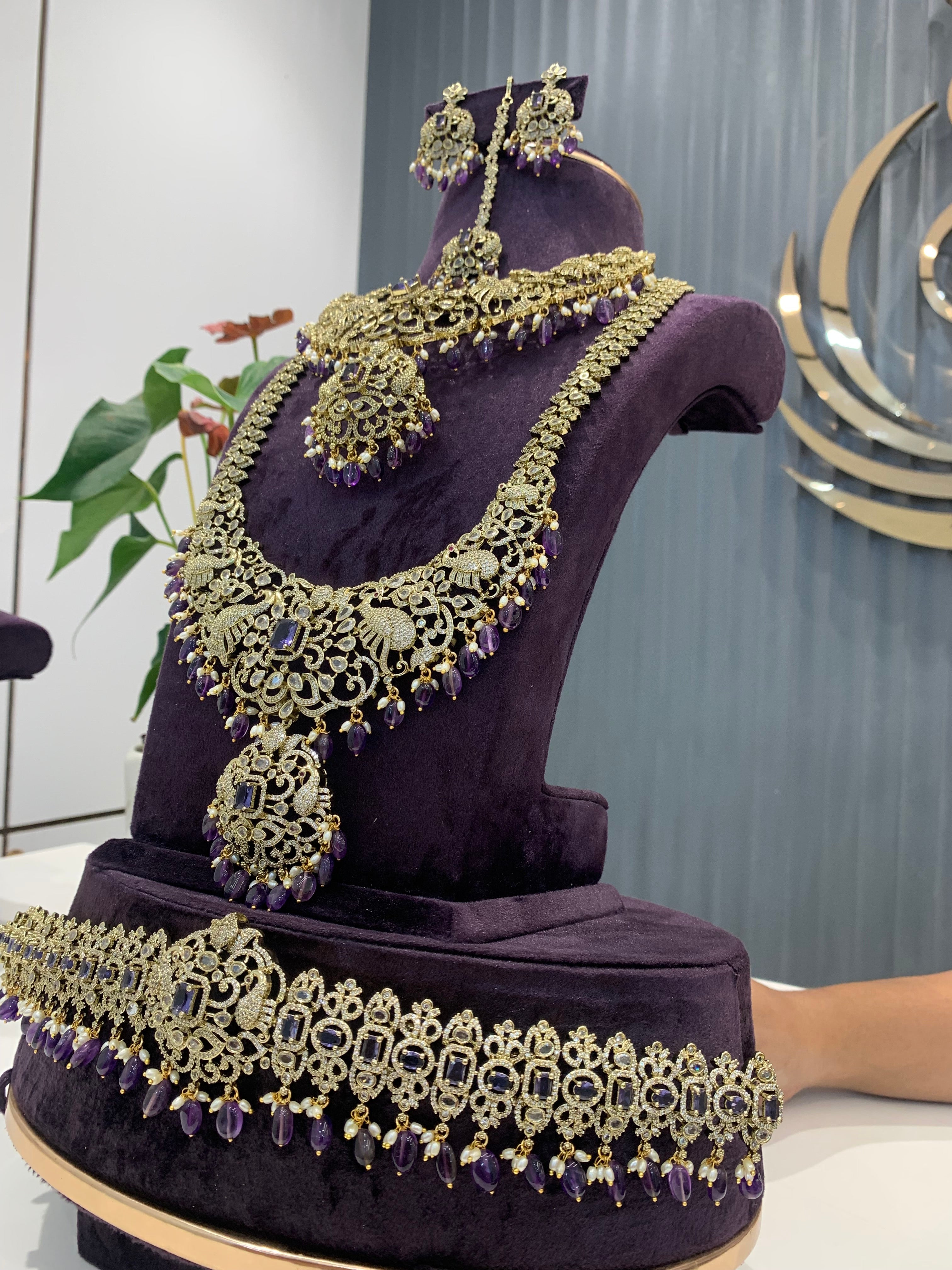 Beautiful Voilet stone combo set