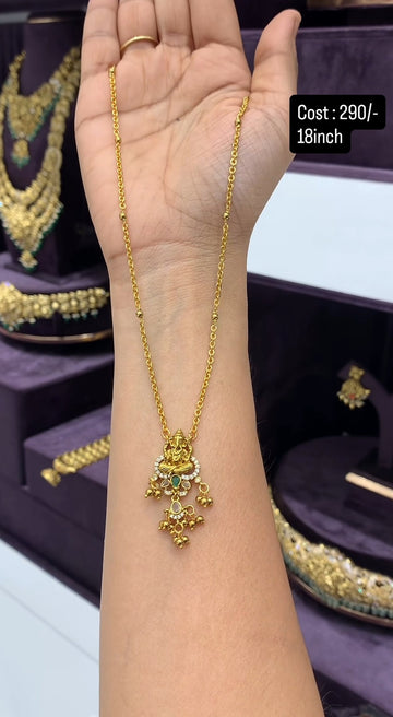 Beautiful Chandraharam Chain with Cute pendant