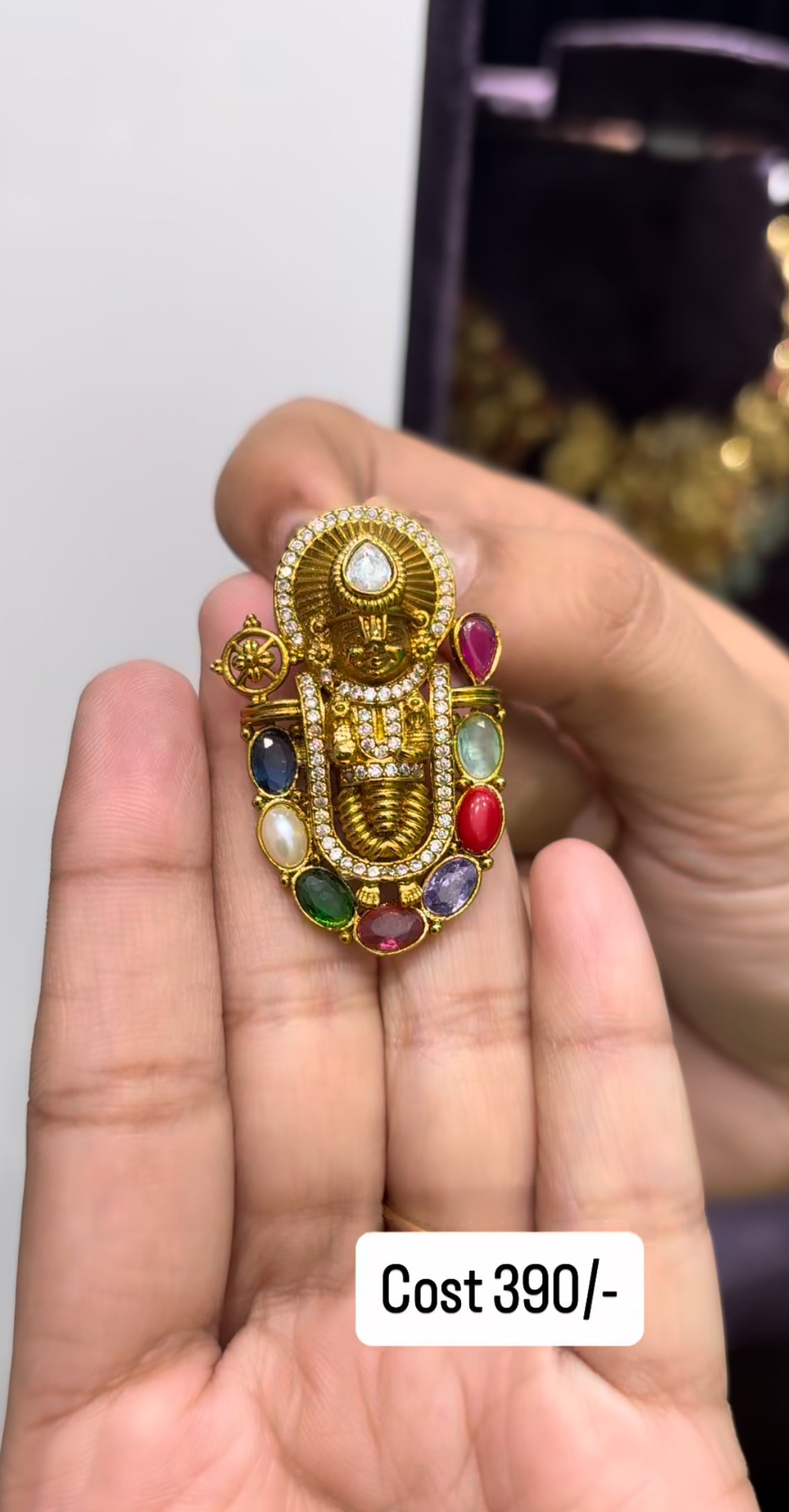 Beautiful Venkateswara swami Locket with Back Hook