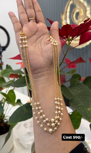 Beautiful customised Chandraharam set (3step)