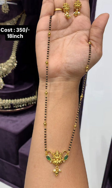 Beautiful Green stone Blackbeads