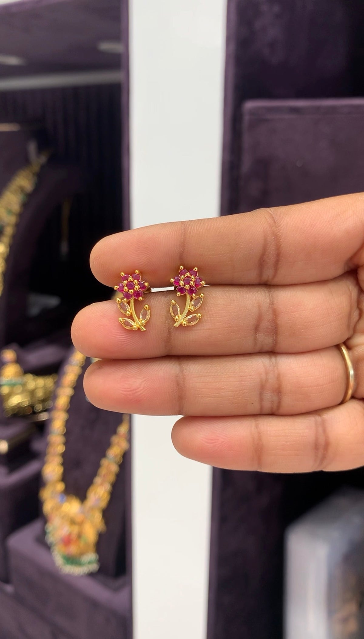 Beautiful screw back earrings