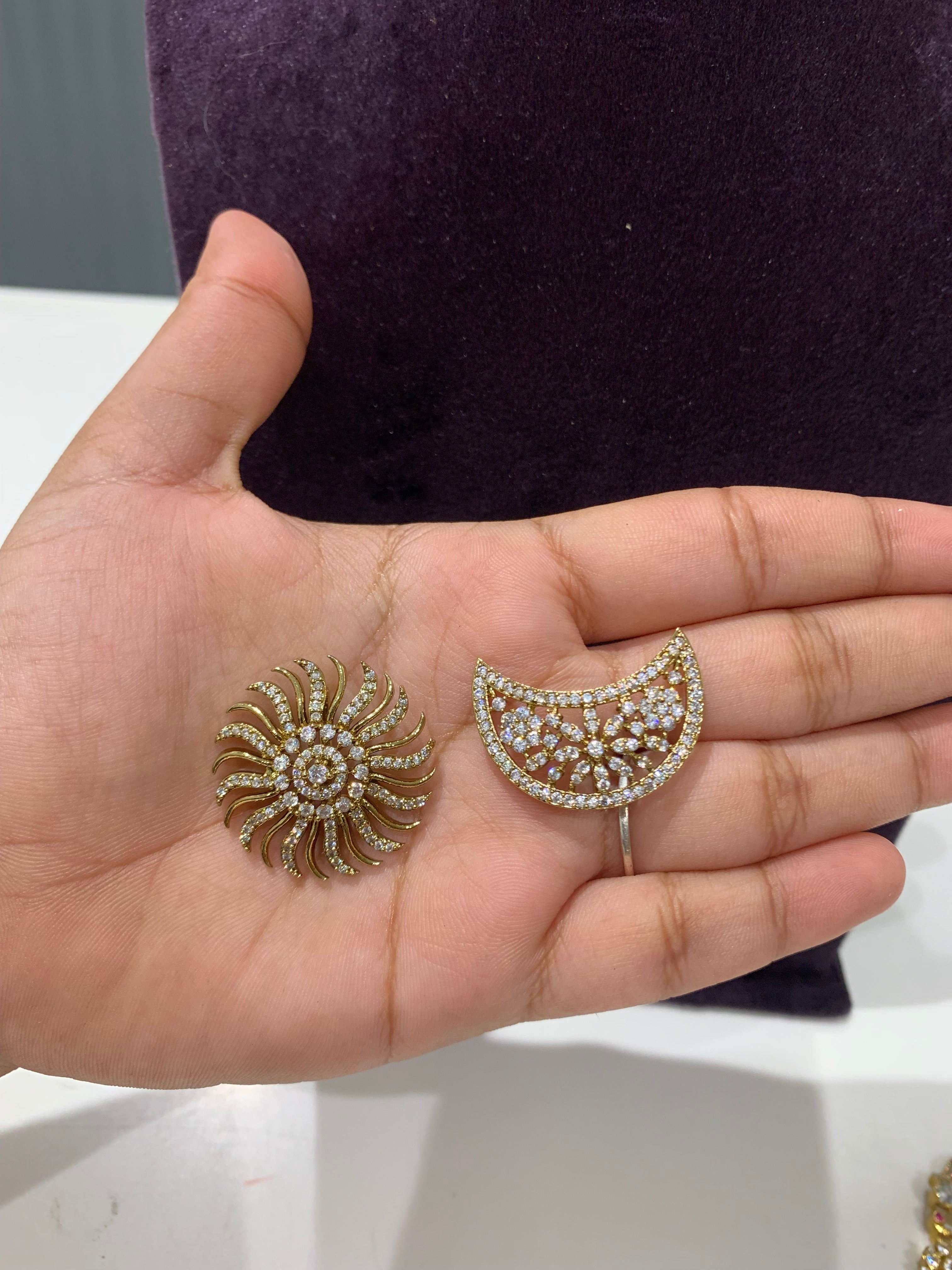 Beautiful Sun and Moon Hair Accessories With Back Hook