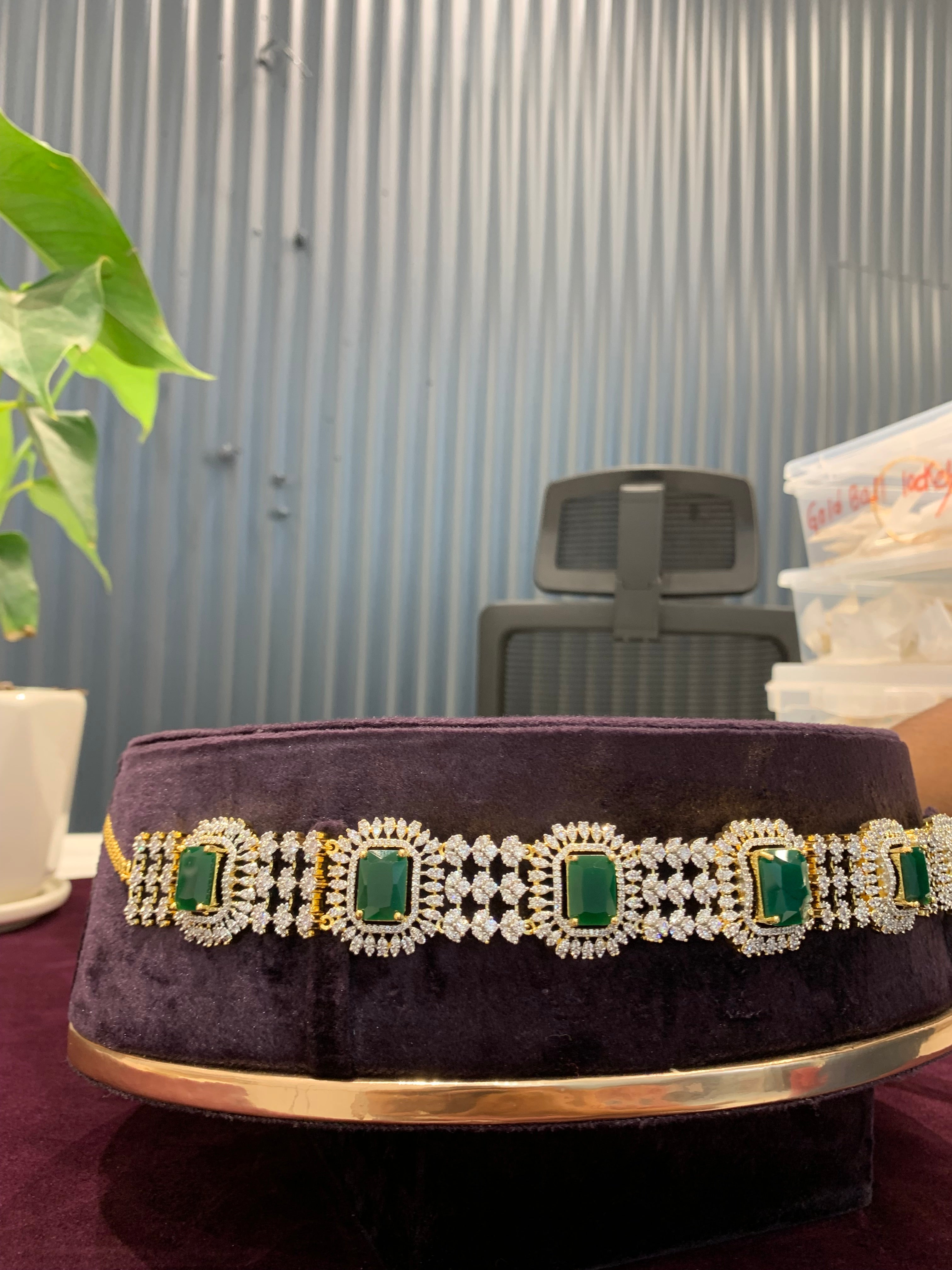 Beautiful GJ polish chain vaddanam