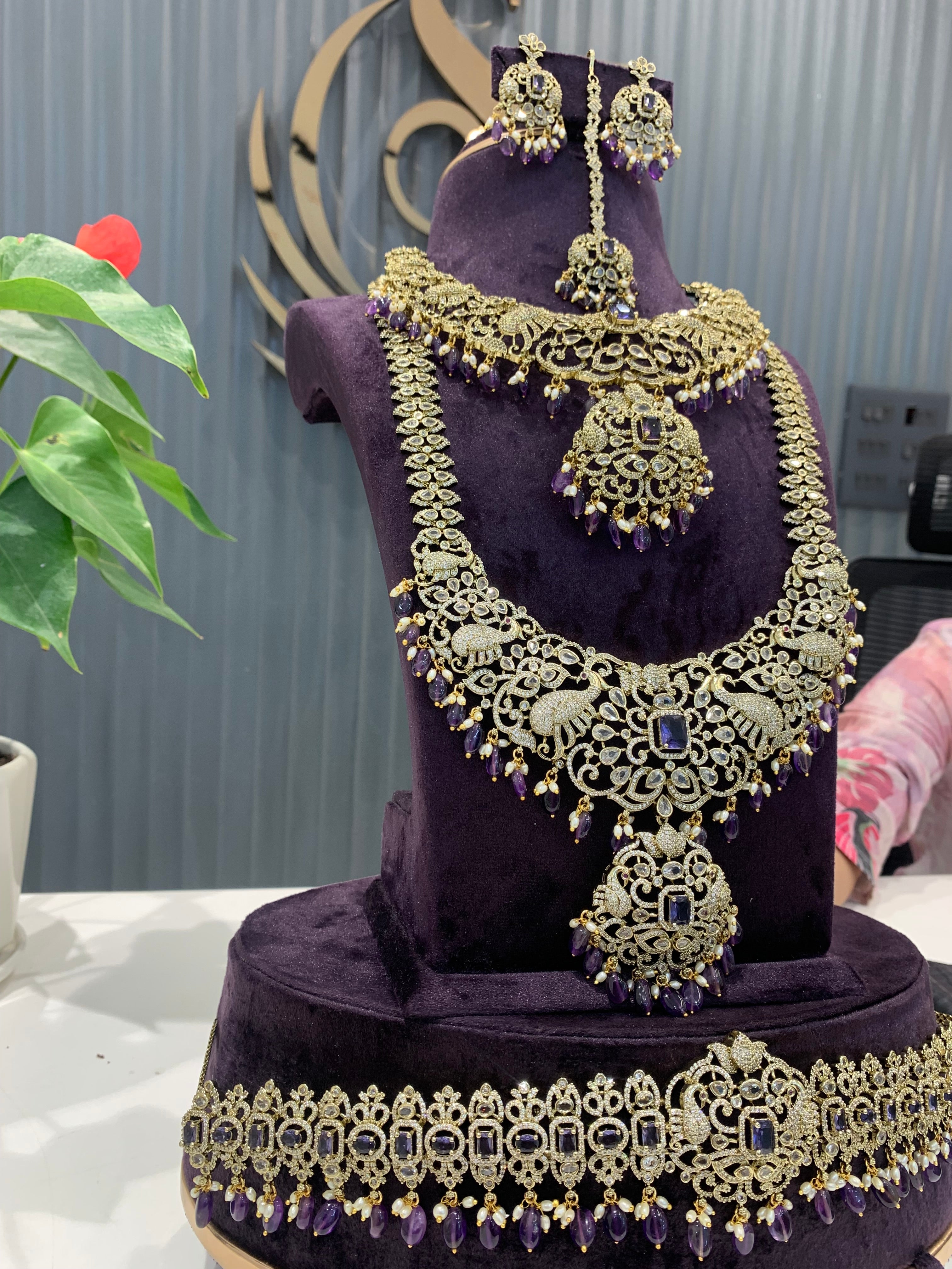 Beautiful Voilet stone combo set