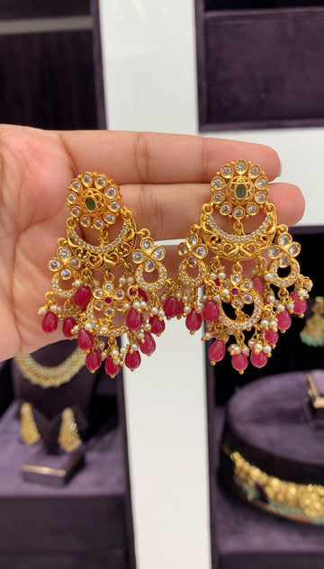 Beautiful CZ Chandbalis