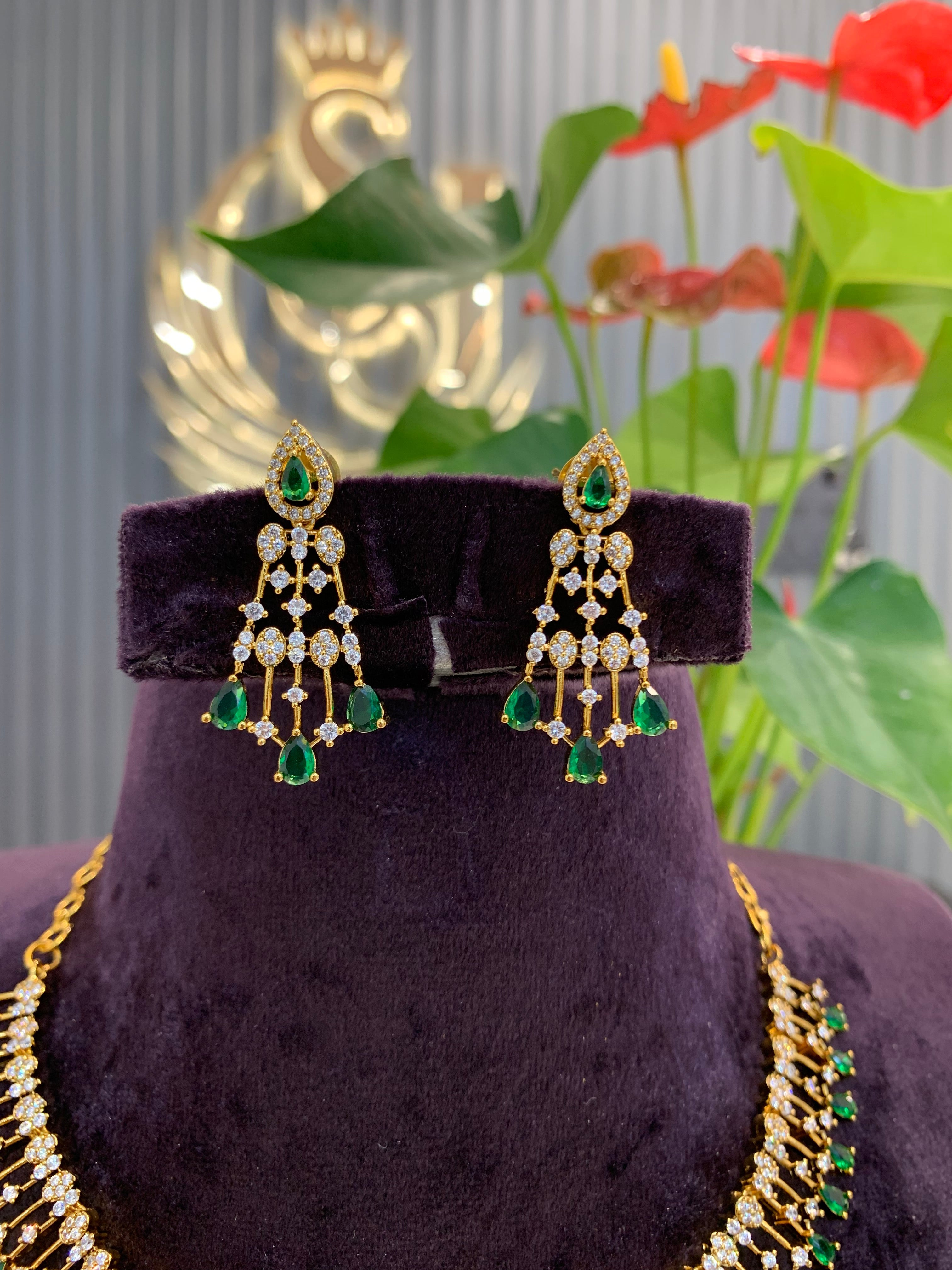 Beautiful Green Chocker set