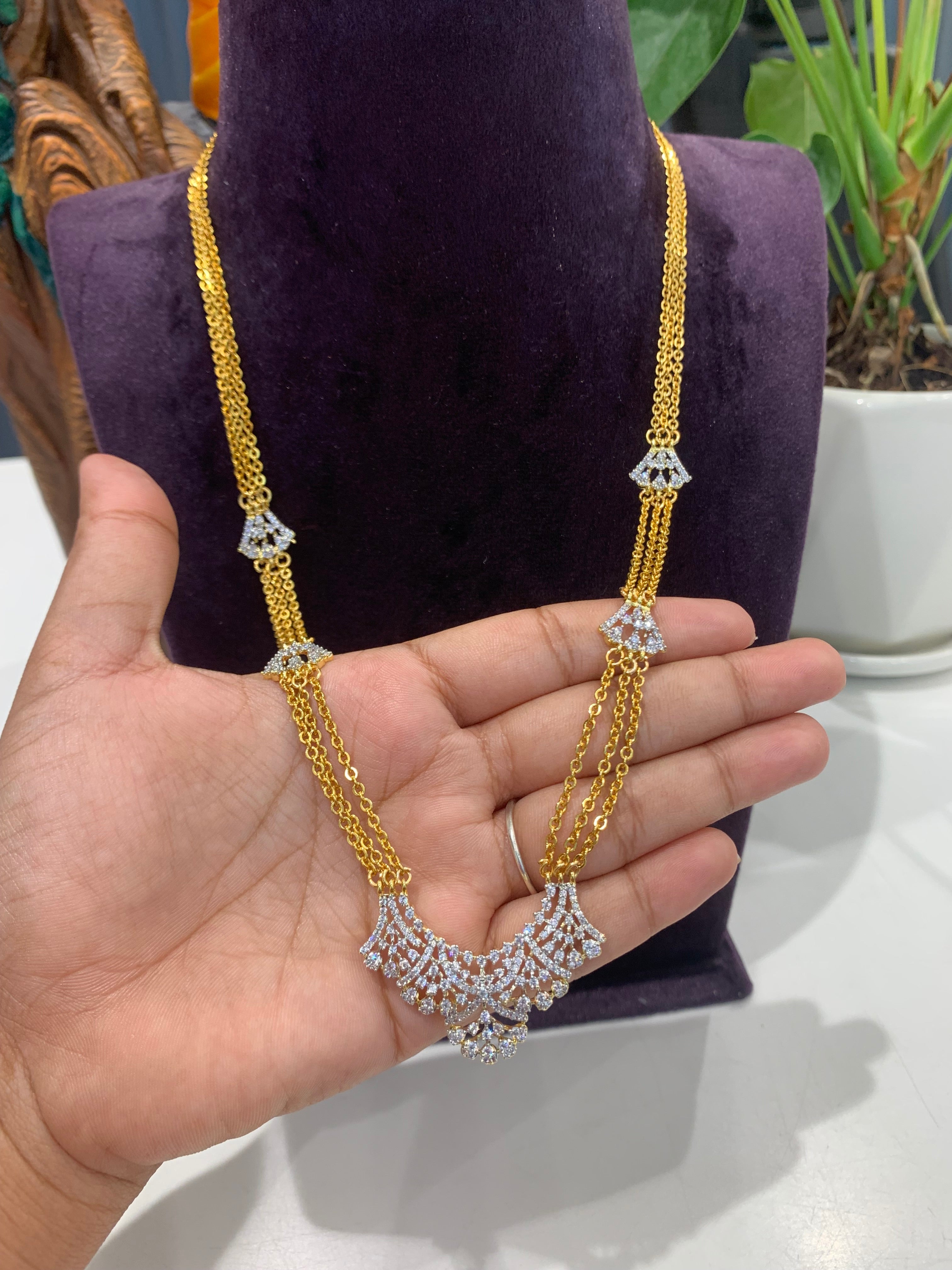 Beautiful Chandraharam set
