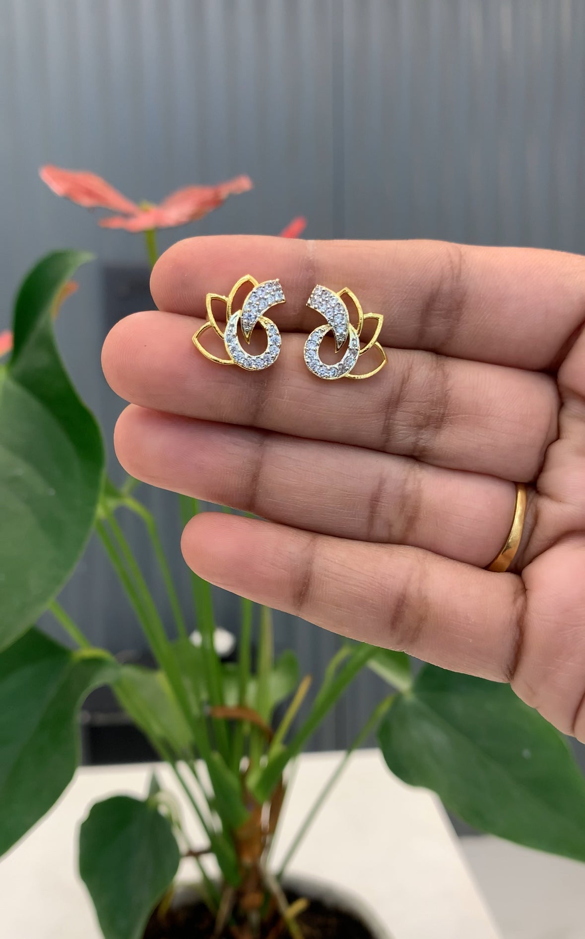 Beautiful Diamond Replica Studs