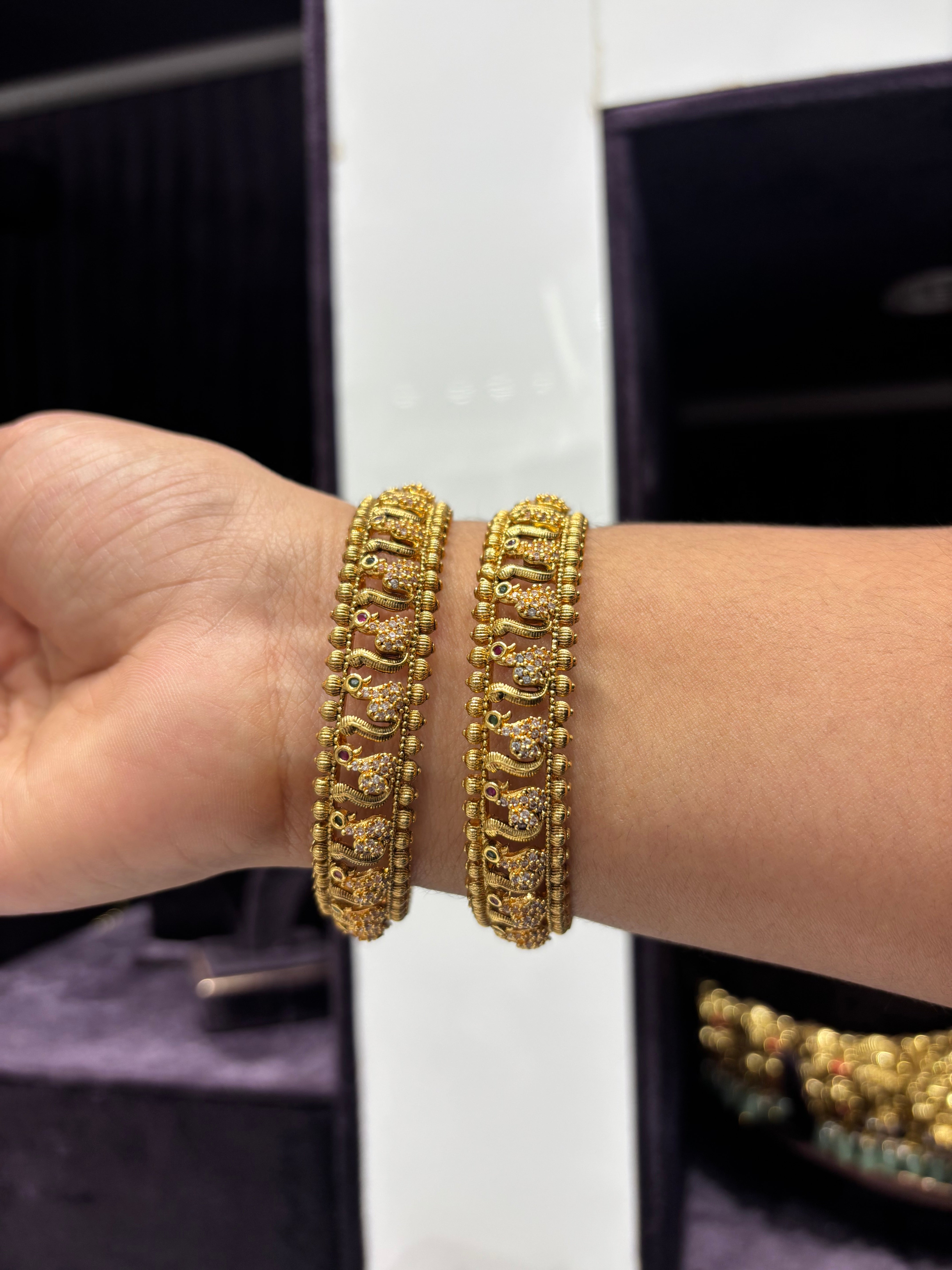 Beautiful peacock bangles