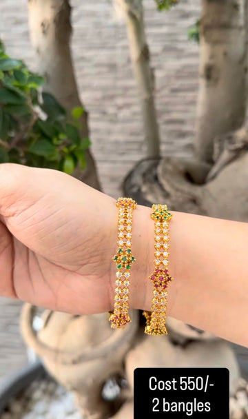 Beautiful multi stone bangles