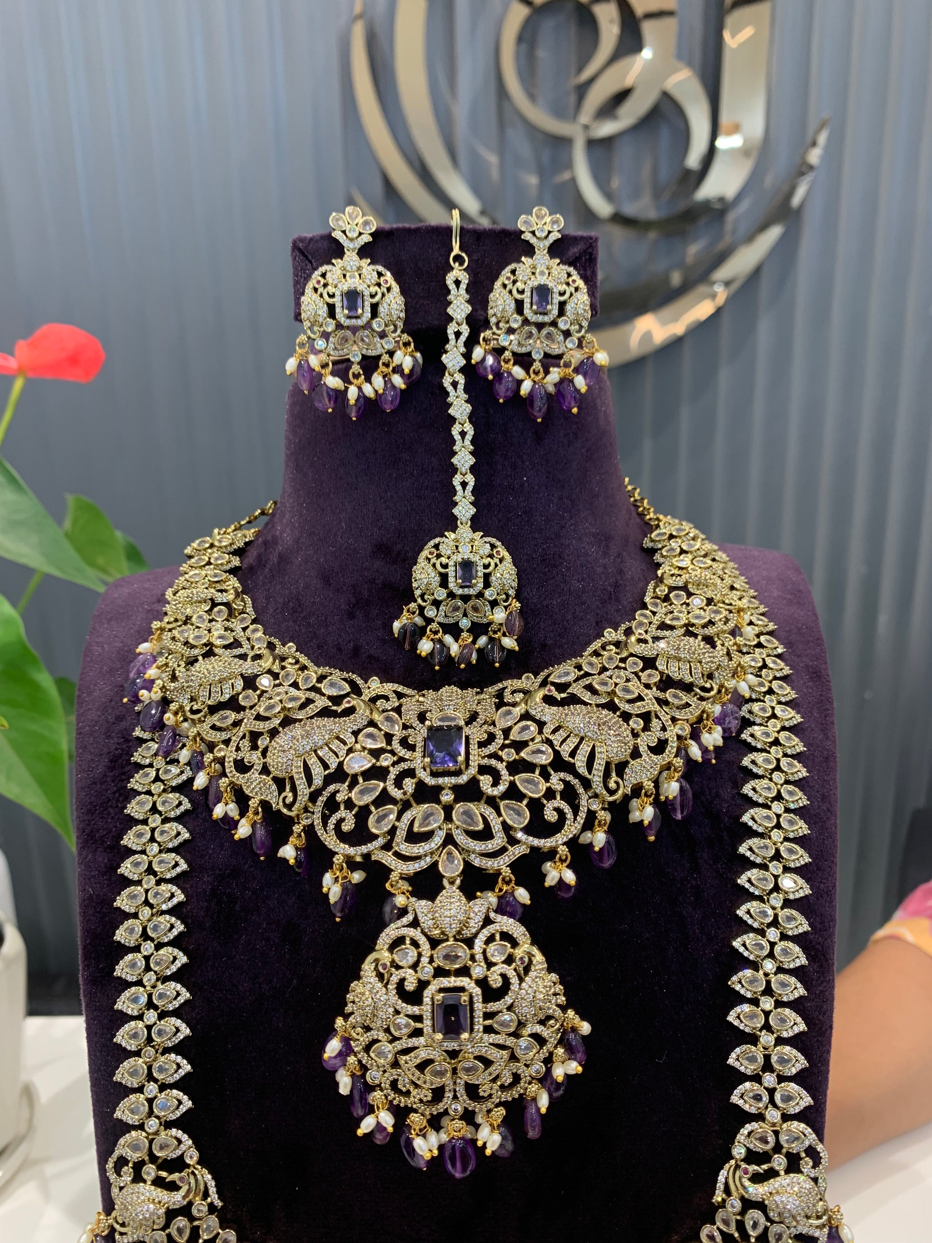 Beautiful Voilet stone combo set