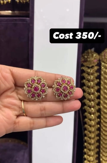 Beautiful Ruby stone Studs