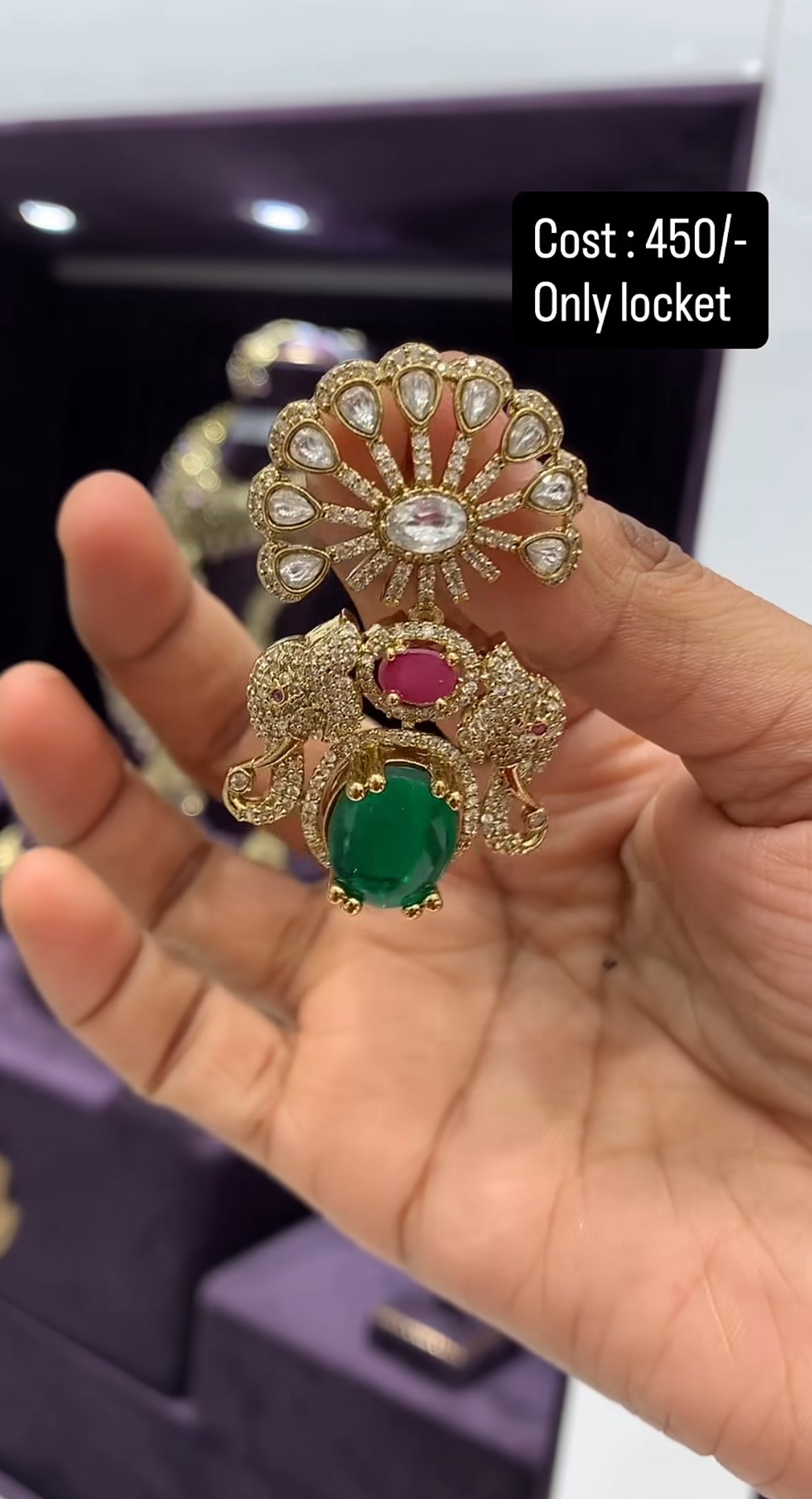 Beautiful Locket with Backhook