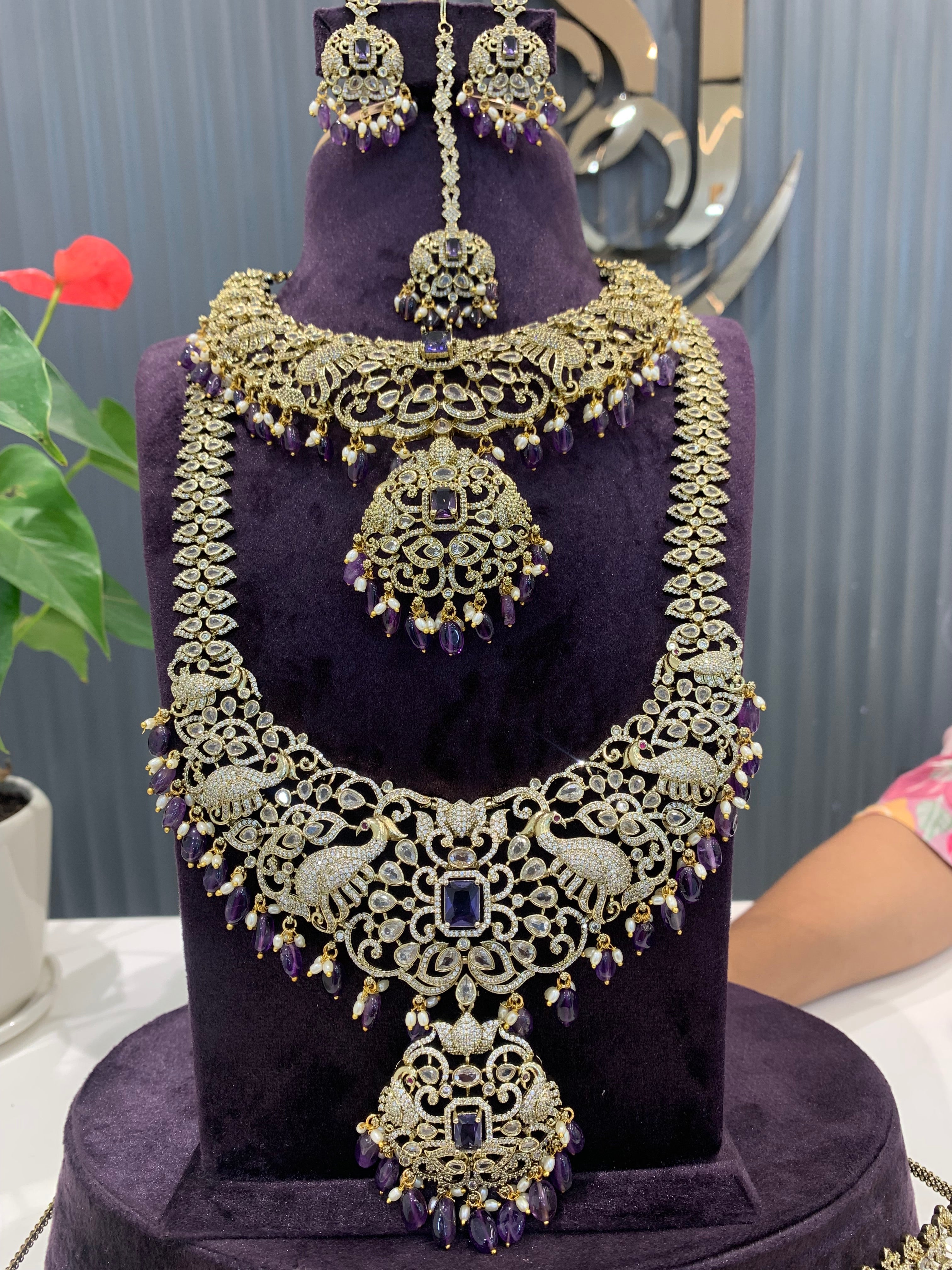 Beautiful Voilet stone combo set