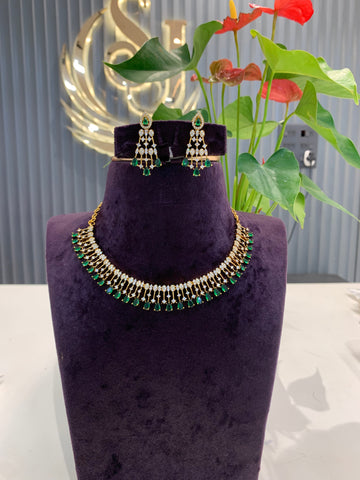Beautiful Green Chocker set