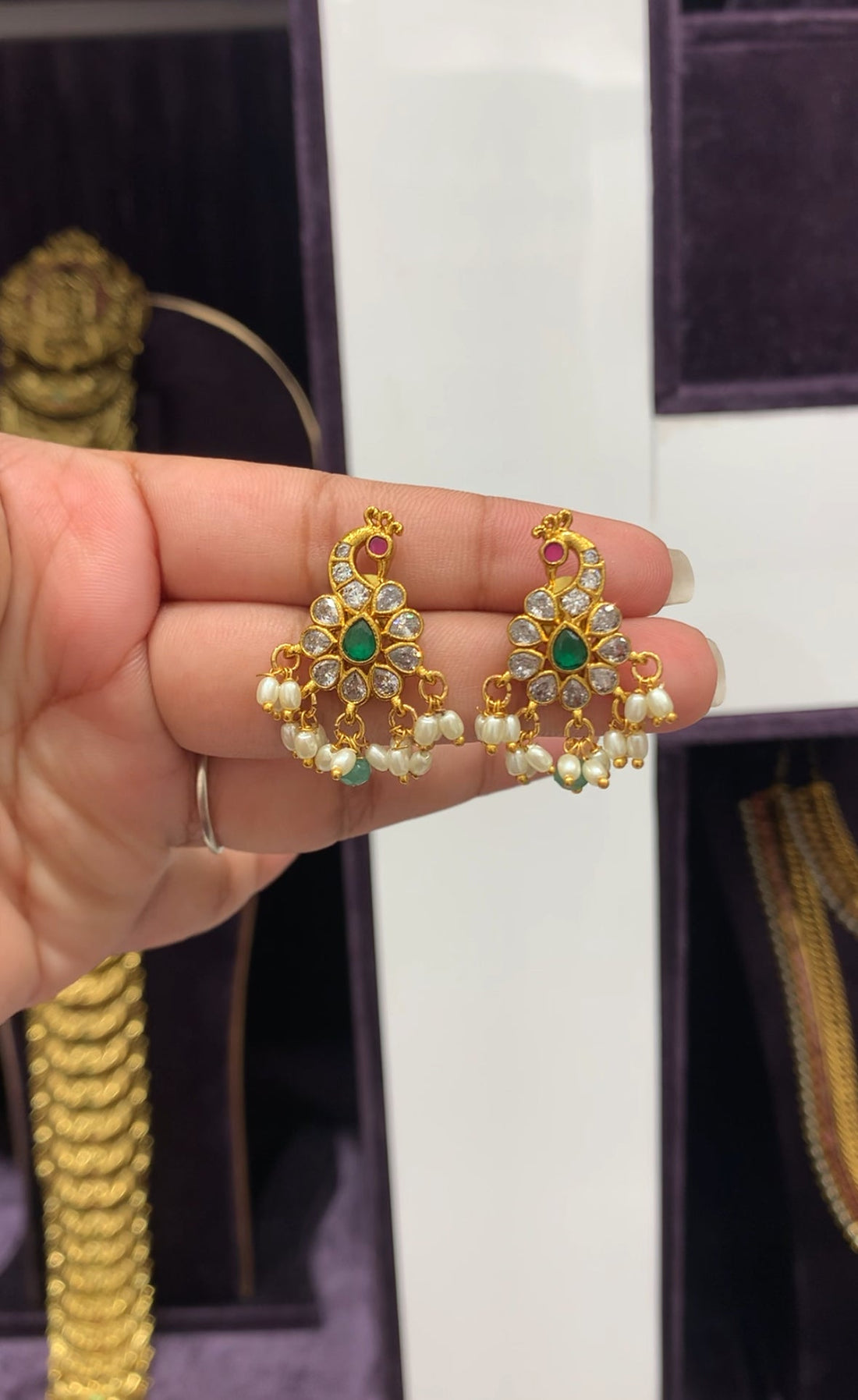 Beautiful Peacock Earrings