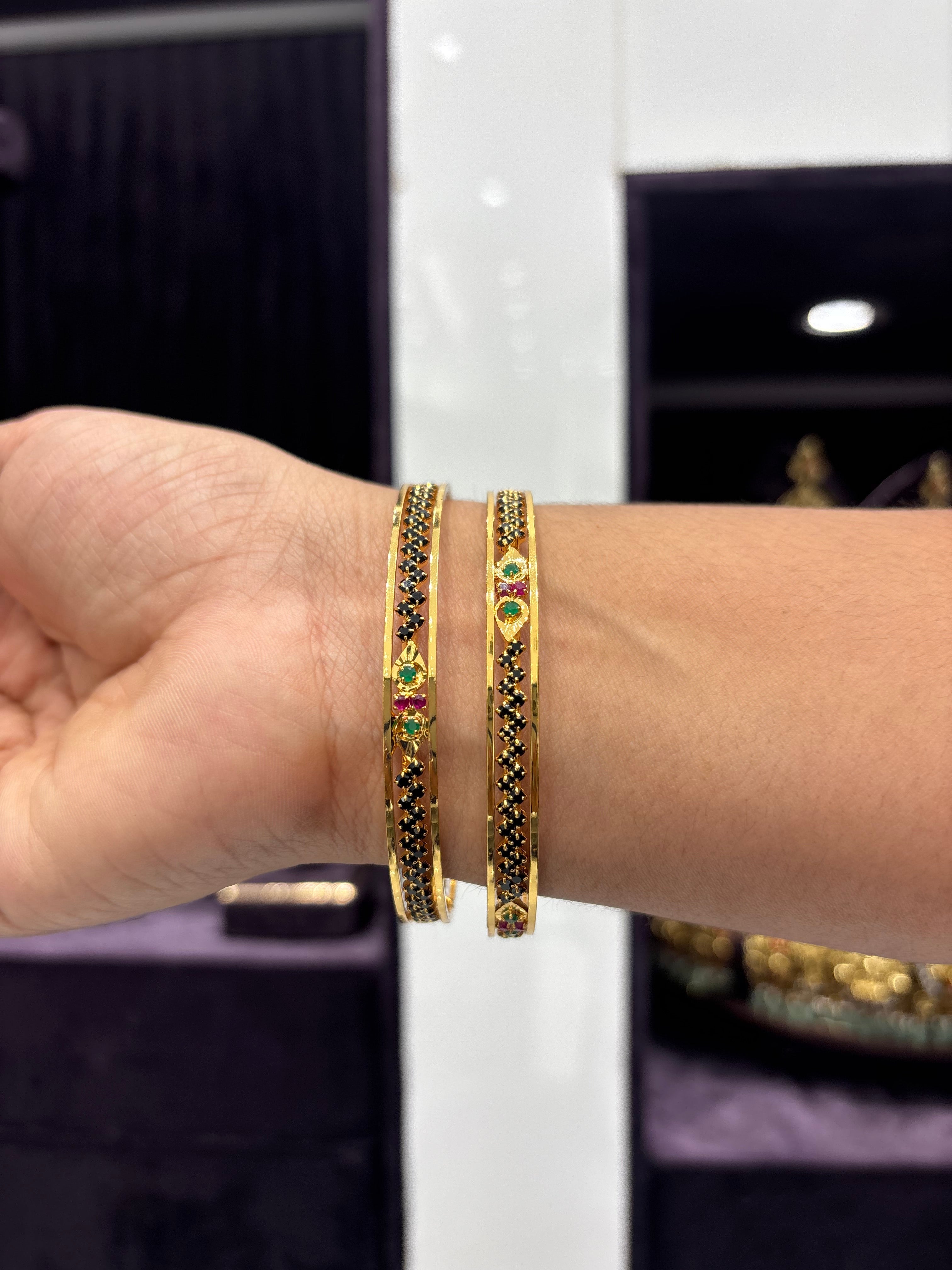 Beautiful black bangles