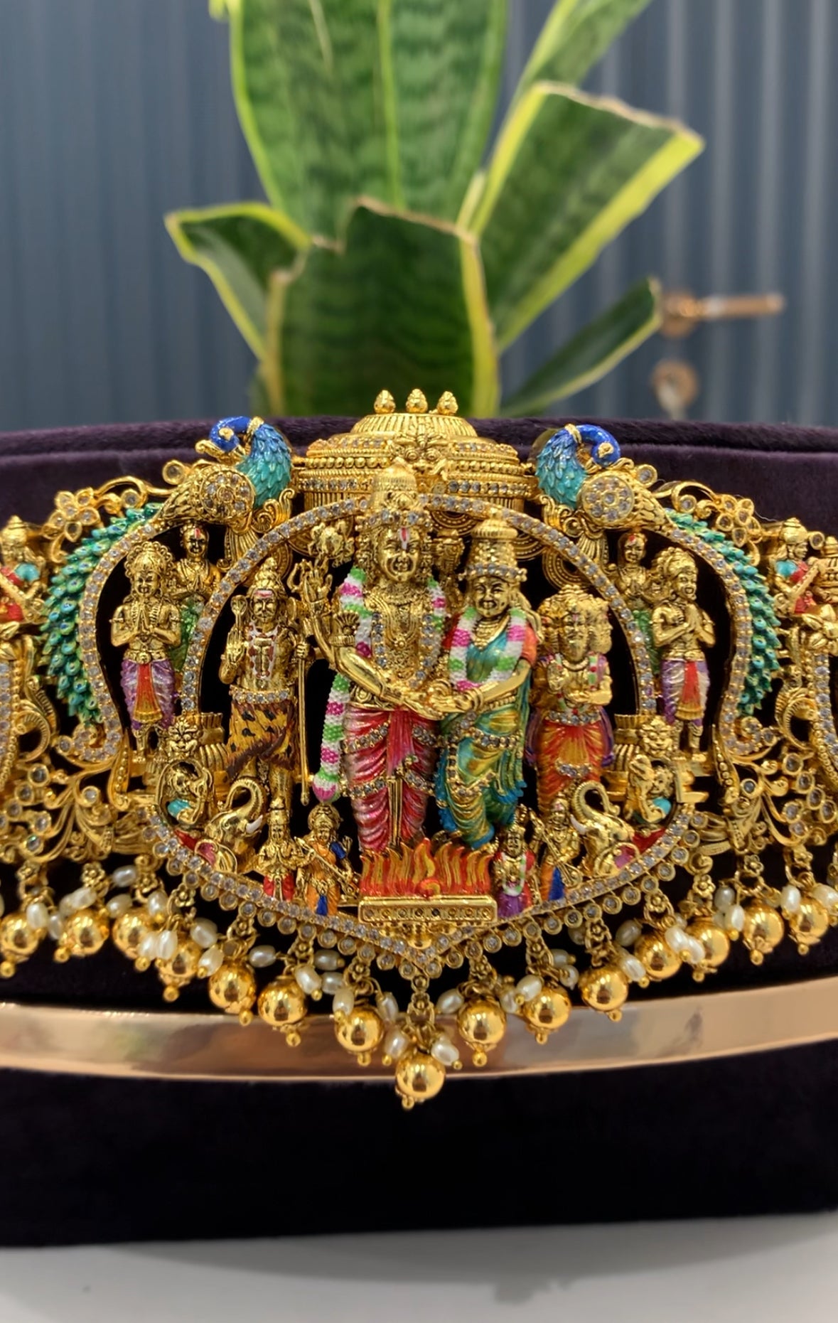 Beautiful meenakari vaddanam