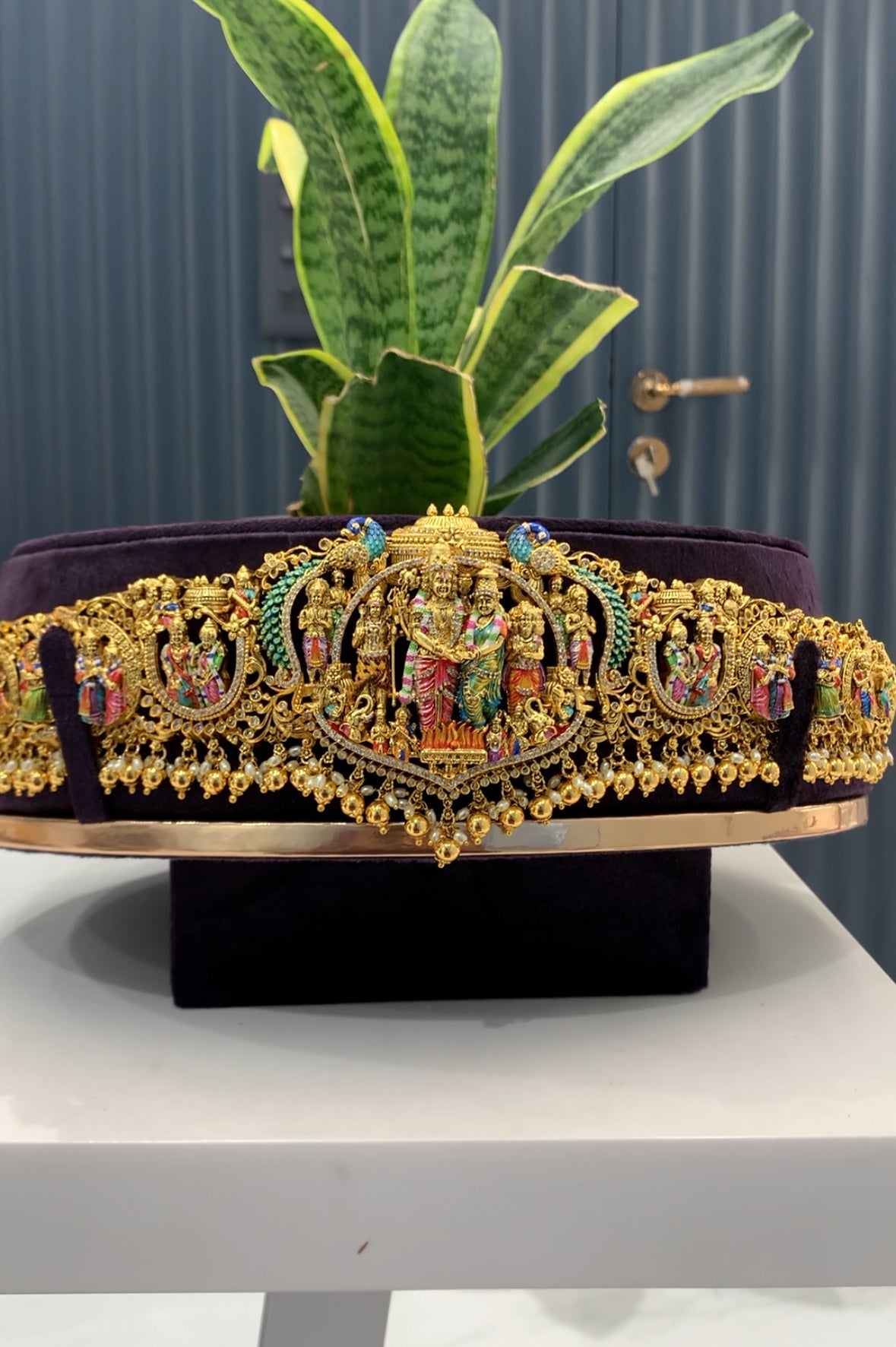 Beautiful meenakari vaddanam