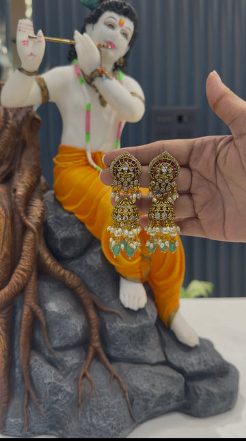 Beautiful jhumki s with pushback