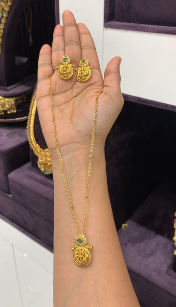 Beautiful kausla model pendant set with chandraharam chain 18 inchs long