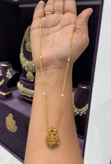 Cute Lakshmi locket with chain