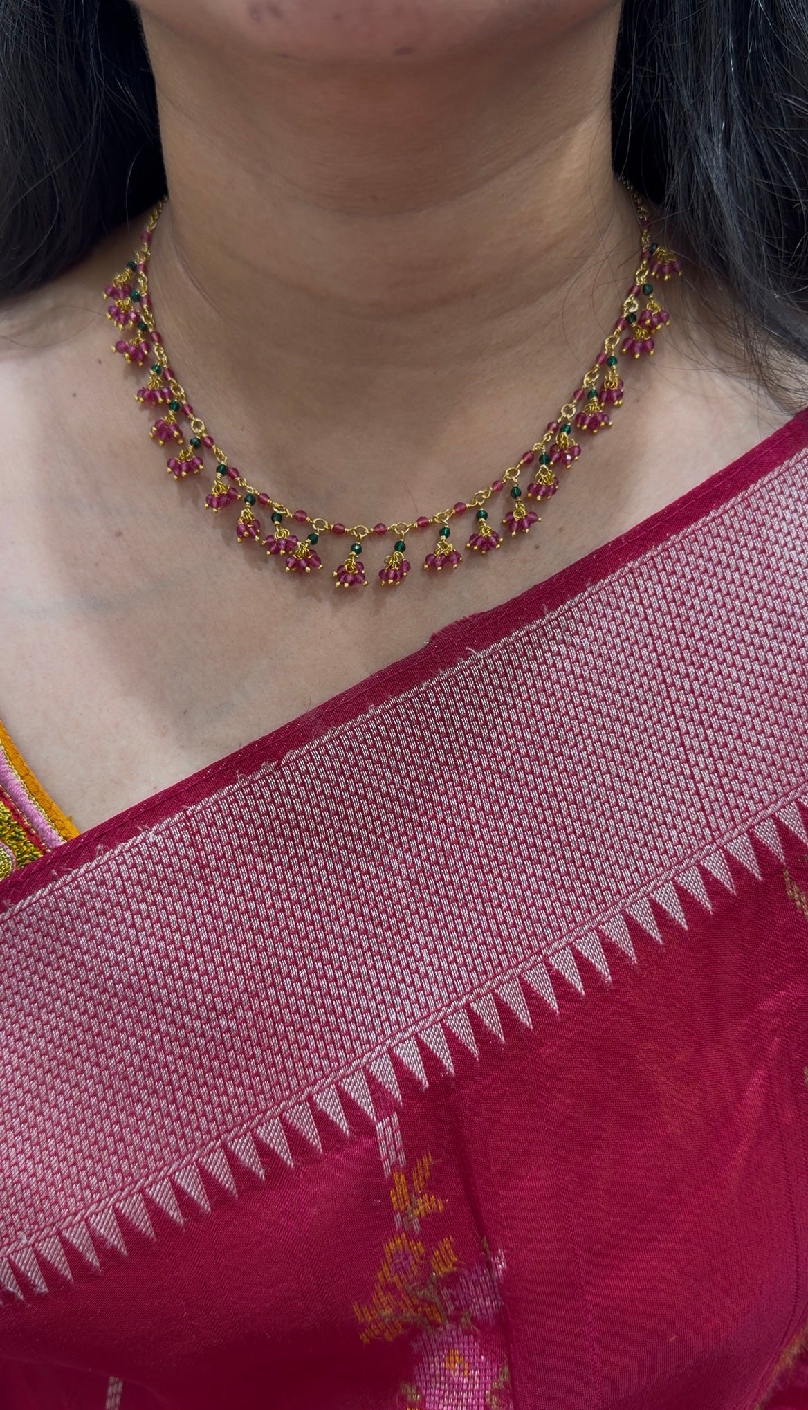 Beautiful handmaking crystal beads necklace