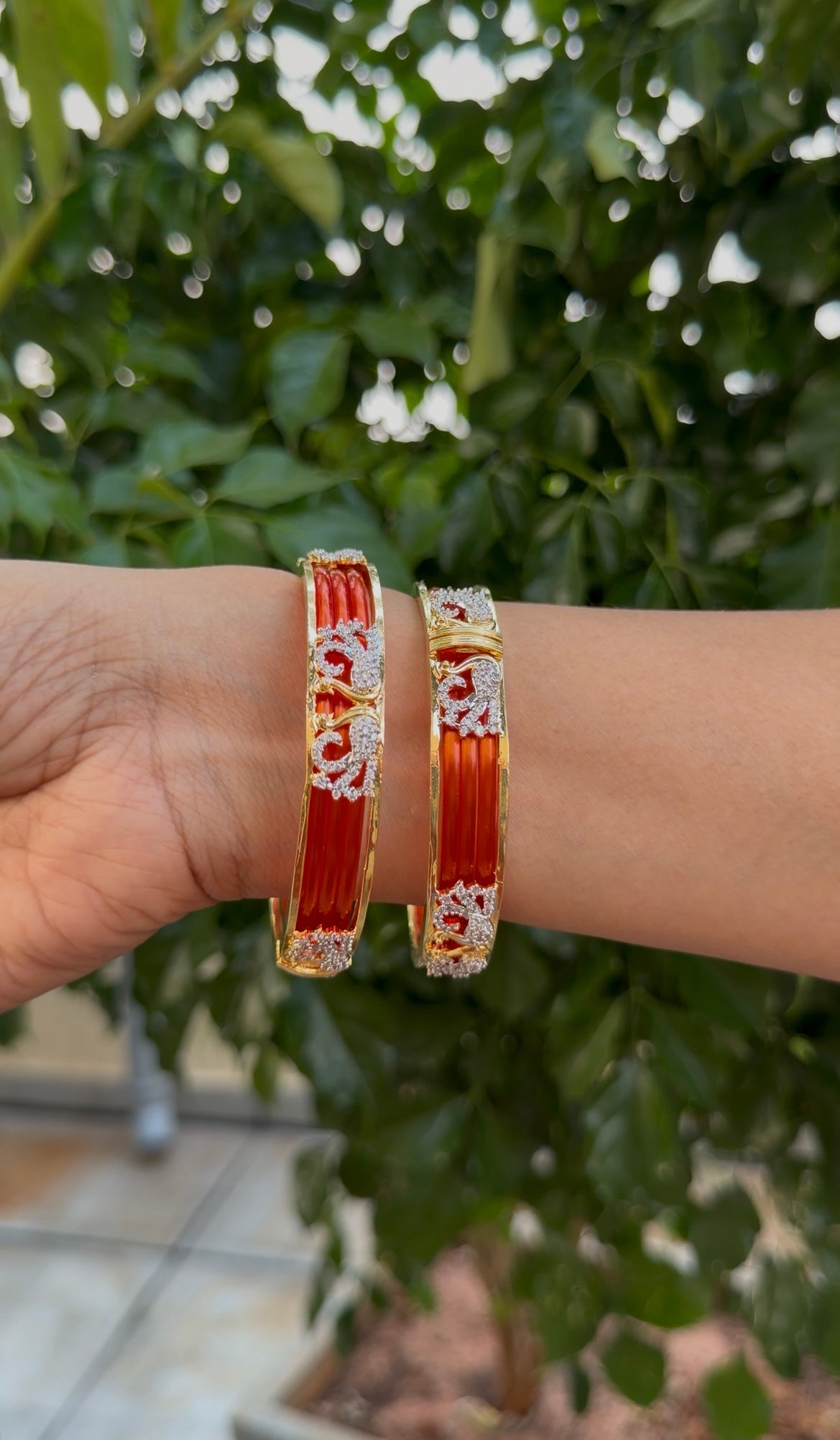 Beautiful GJ polish openable bangles (changable bangles)