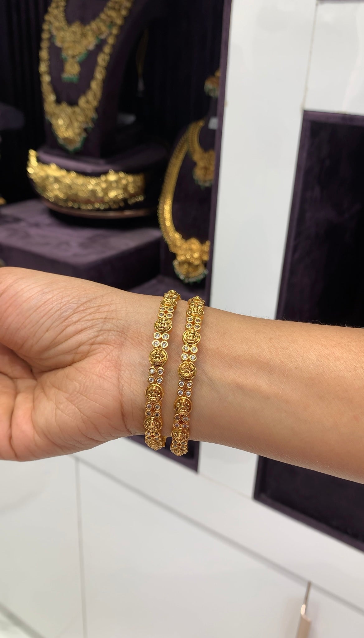 Beautiful simple Lakshmi devi bangles