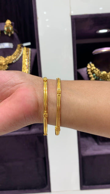 Beautiful micro plated dailywear bangles